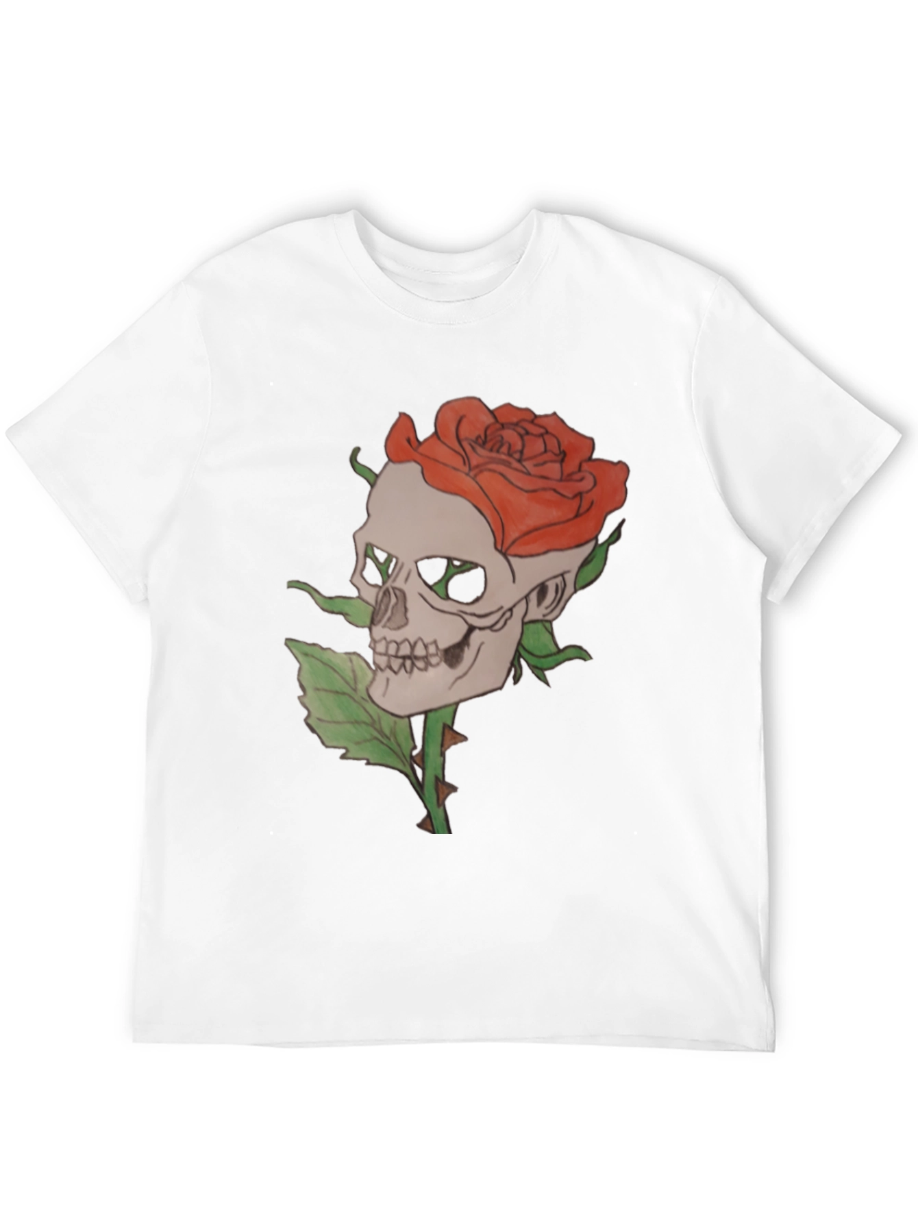 Skull and Rose Graphic Tee