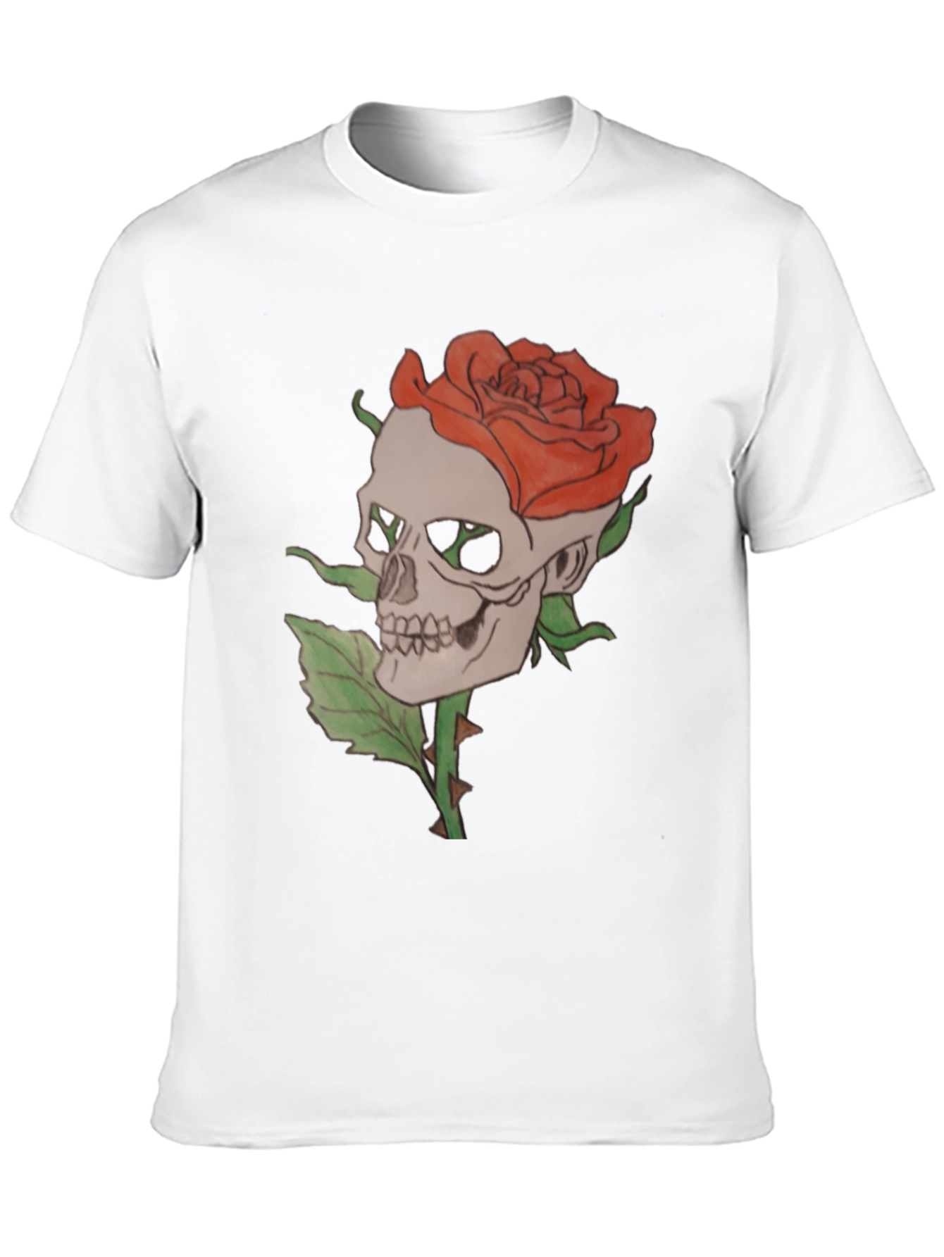 Skull and Rose Graphic Tee