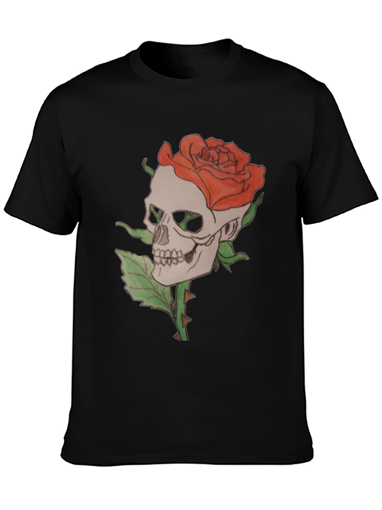 Skull and Rose Graphic Tee