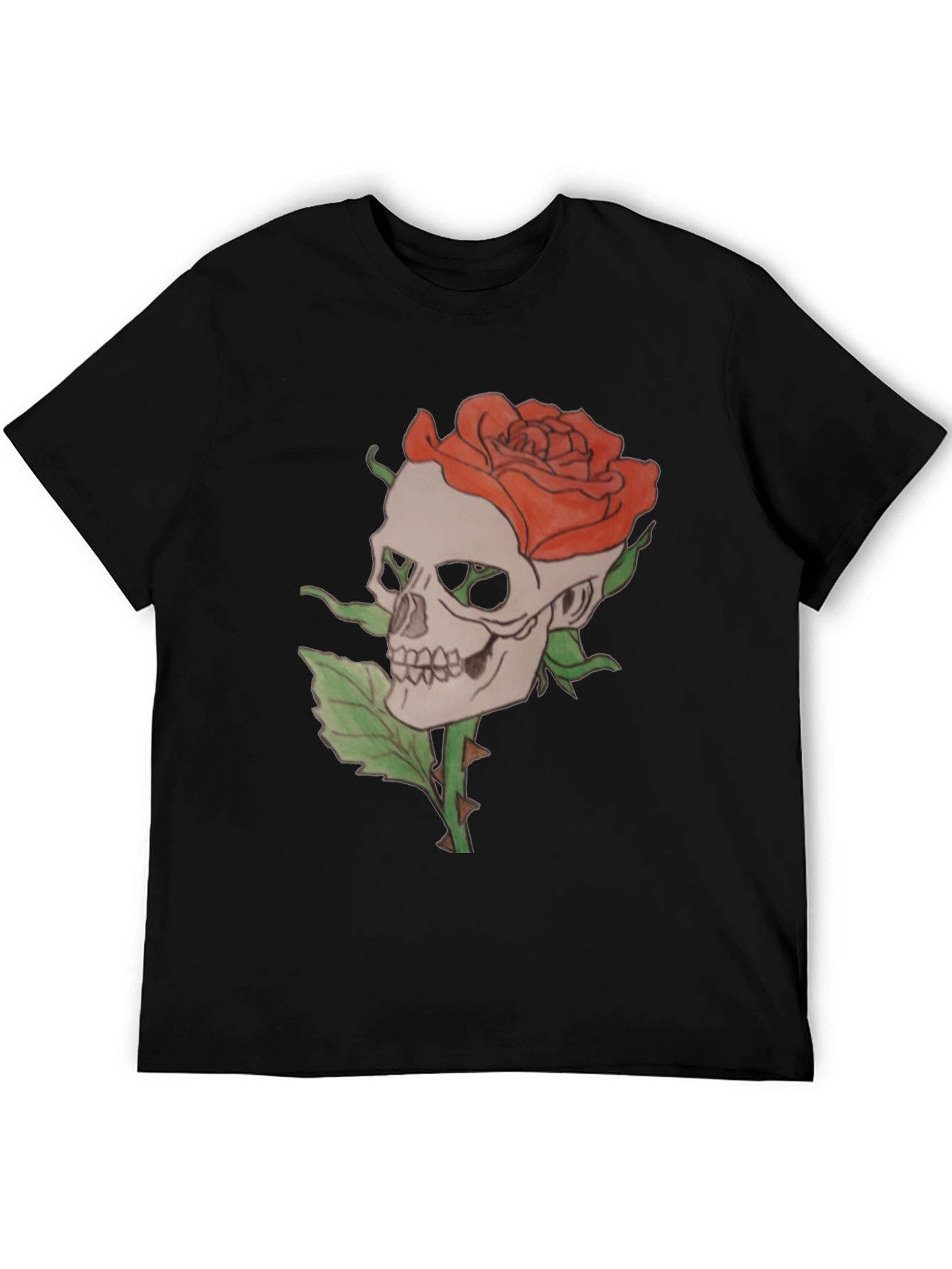 Skull and Rose Graphic Tee