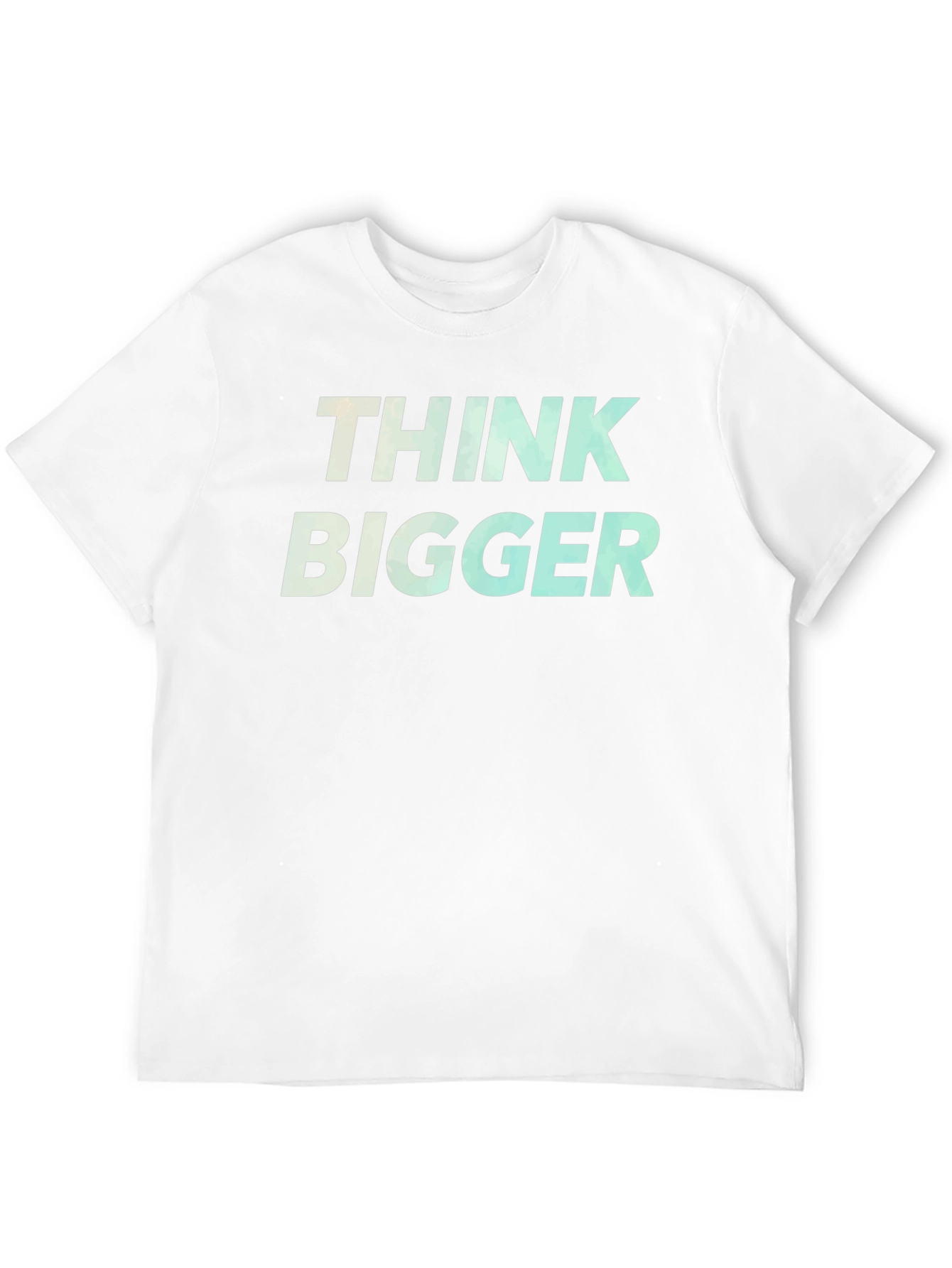 Think Bigger Graphic Tee - Motivational Black T-Shirt