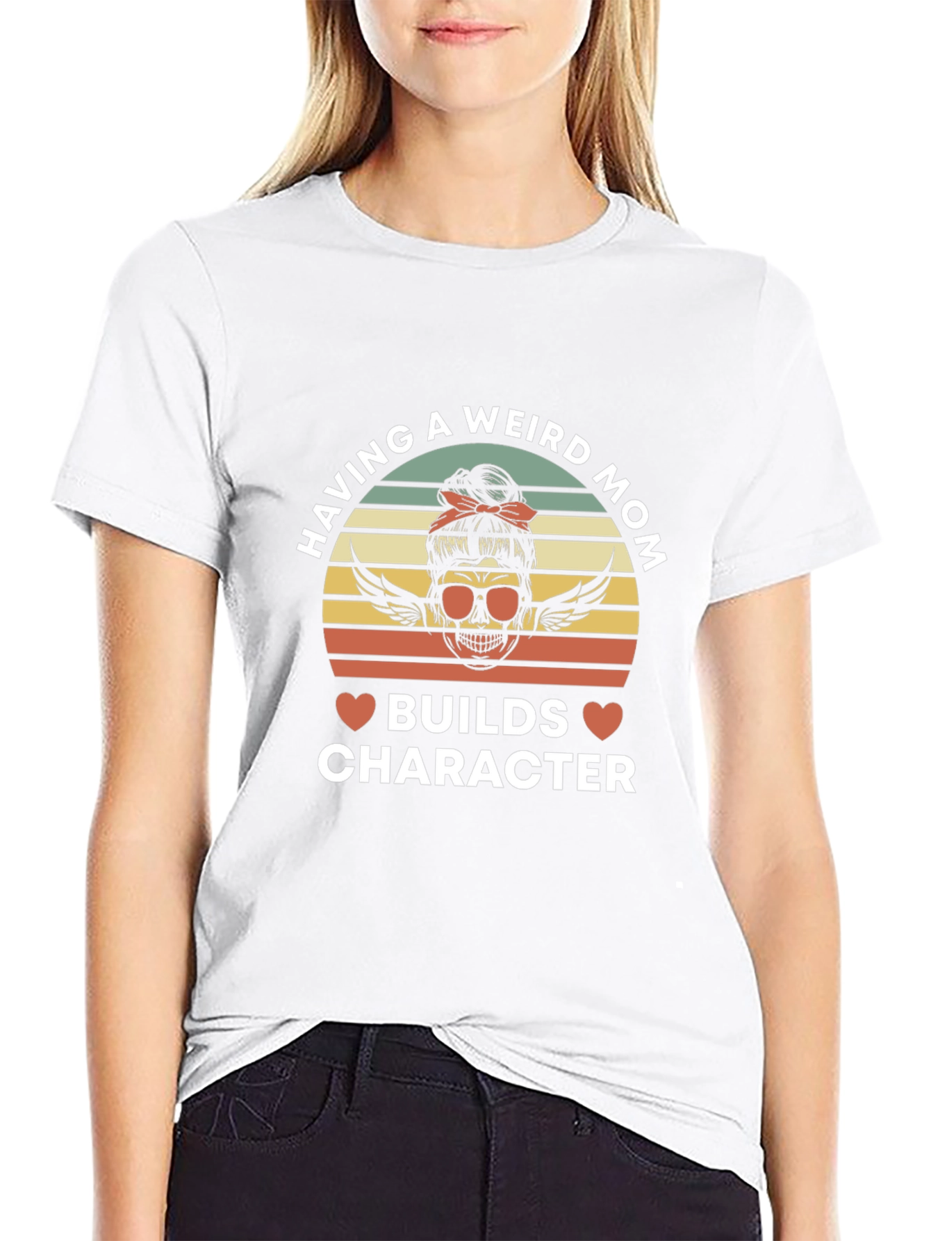 Weird Mom Skull Graphic Tee
