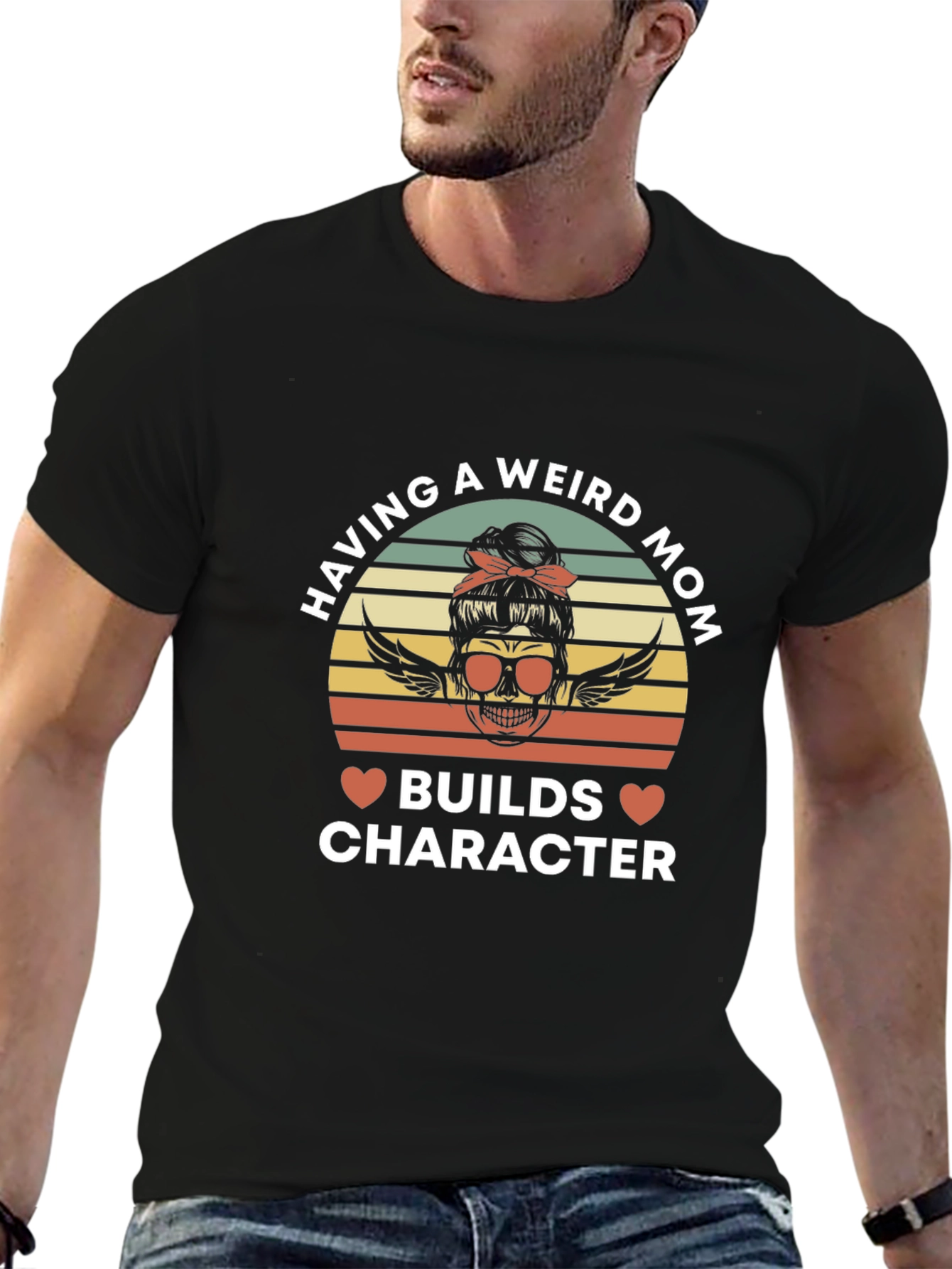 Weird Mom Skull Graphic Tee
