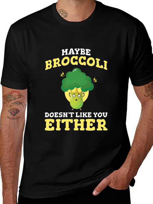 Funny Broccoli Graphic T-Shirt - Vegan Humor Tee