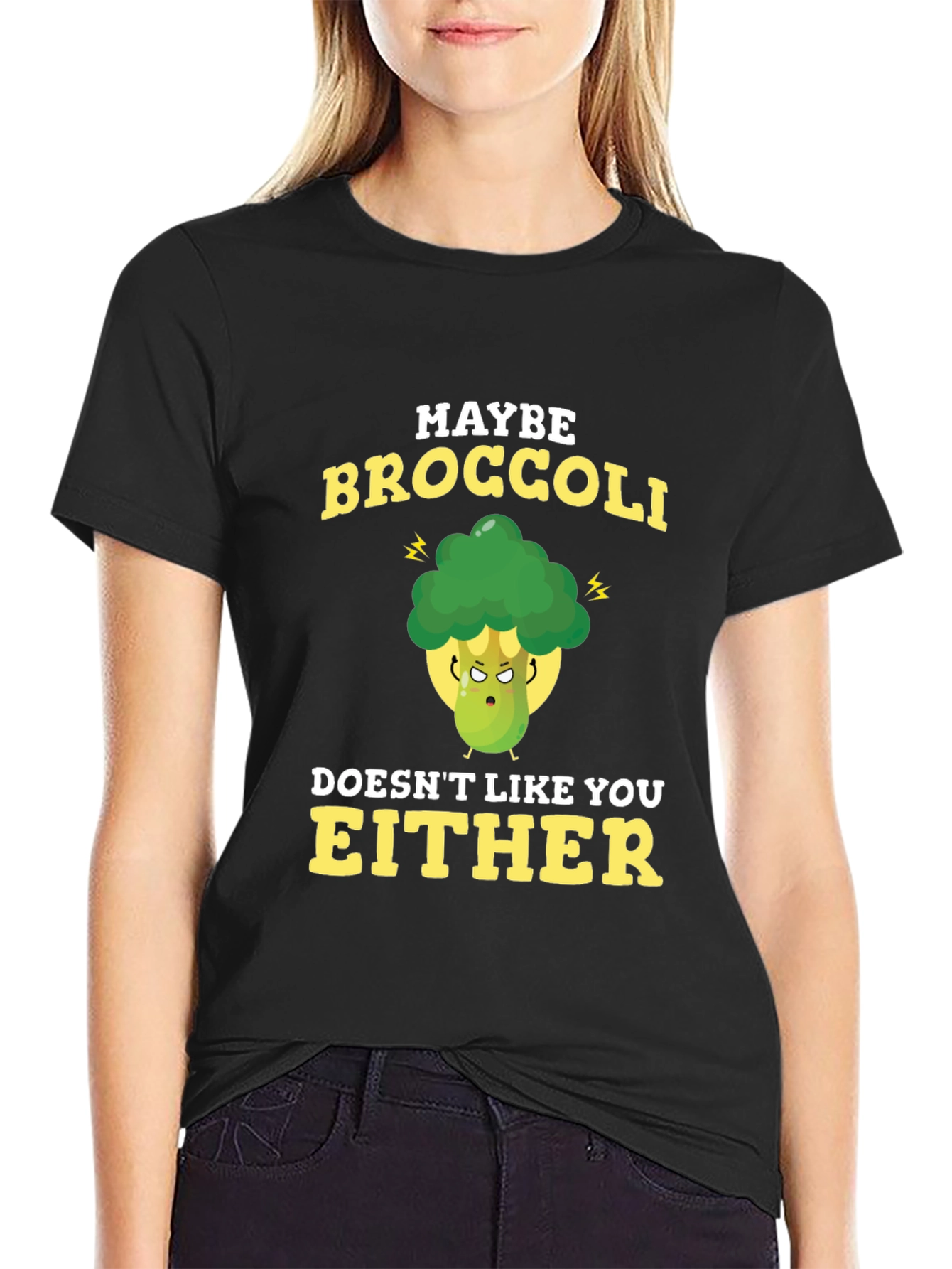 Funny Broccoli Graphic T-Shirt - Vegan Humor Tee