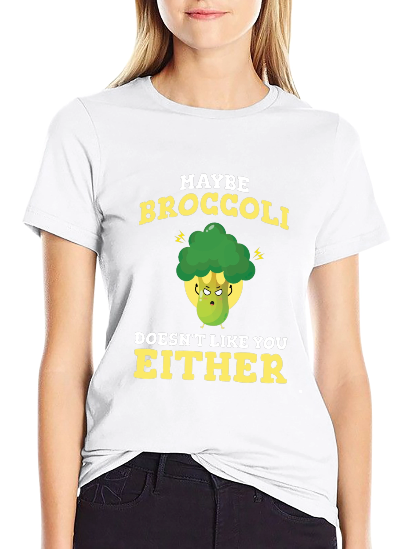 Funny Broccoli Graphic T-Shirt - Vegan Humor Tee