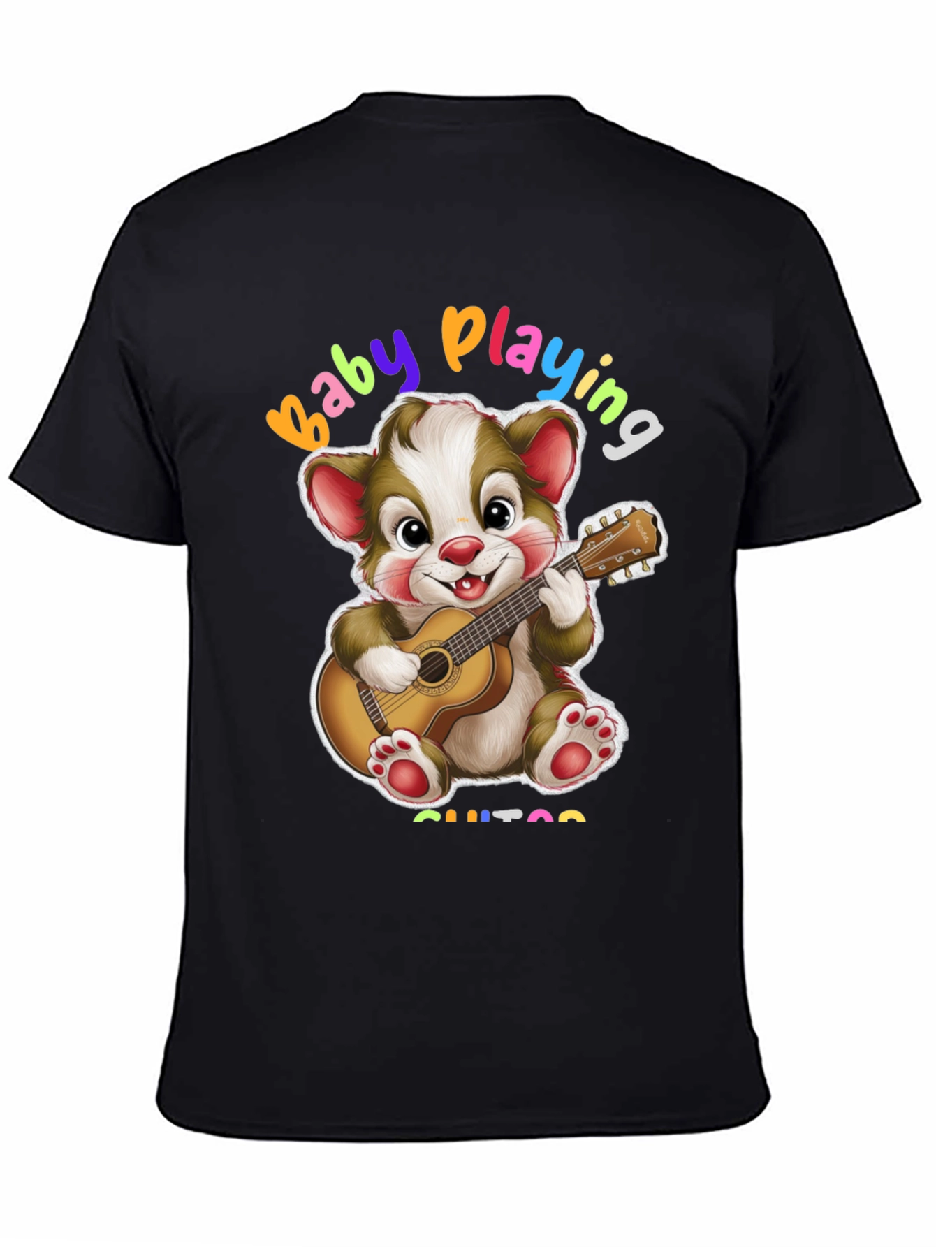 Baby Playing Guitar Graphic T-Shirt