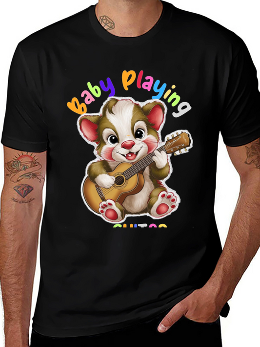 Baby Playing Guitar Graphic T-Shirt