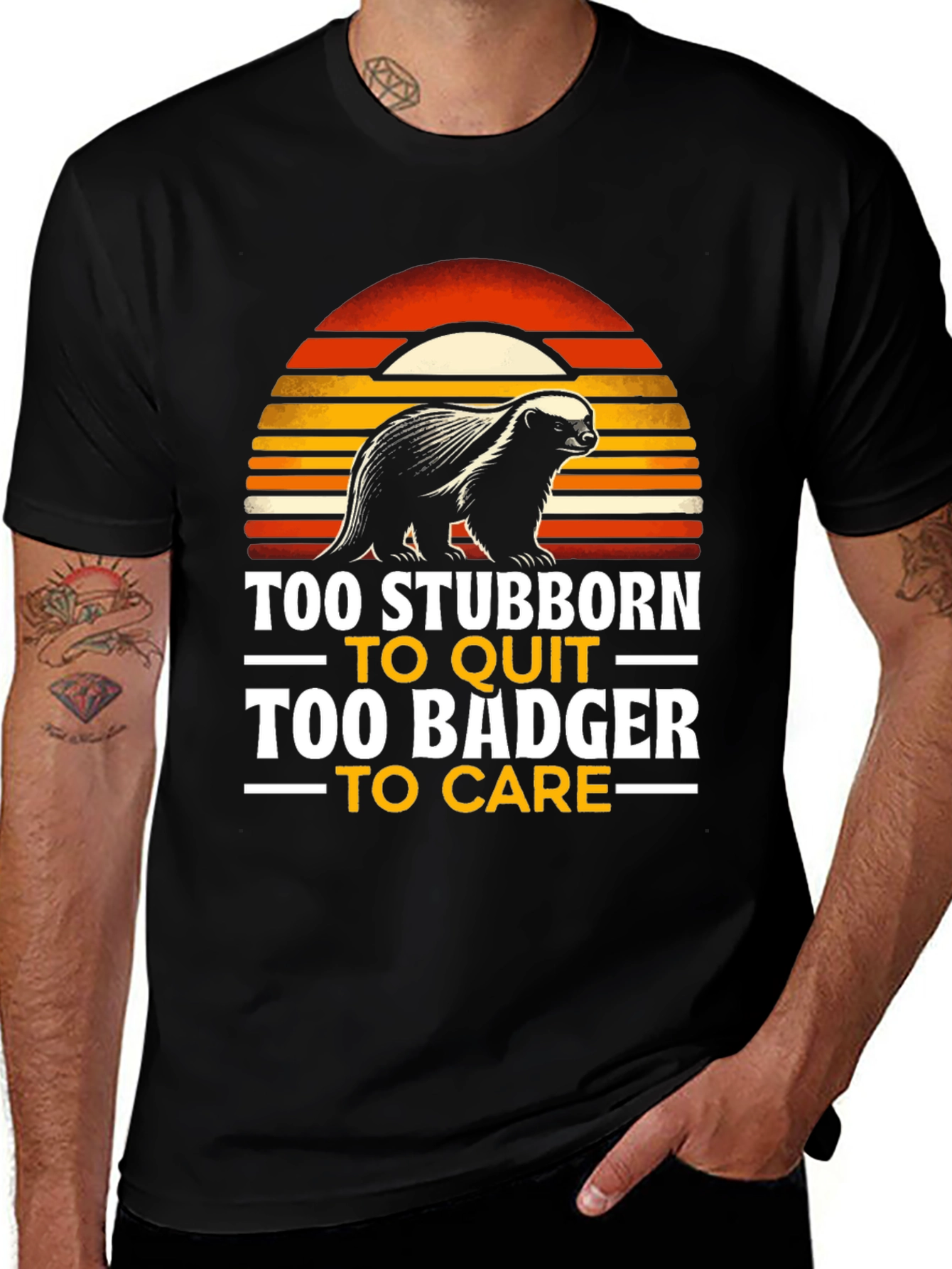 Stubborn Badger Graphic Tee