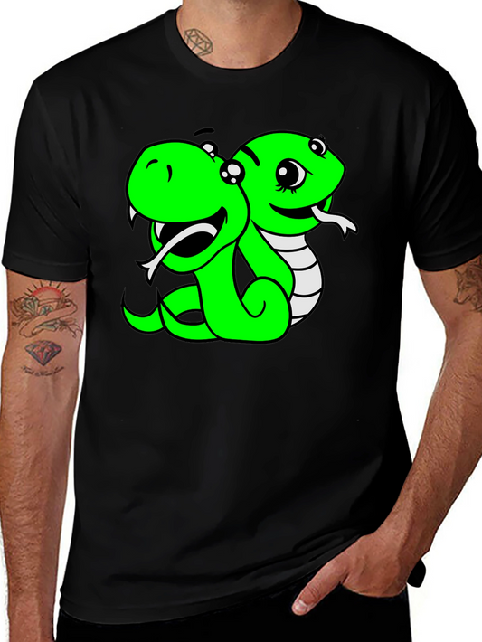 Cartoon Snake T-Shirt - Fun Snake Design