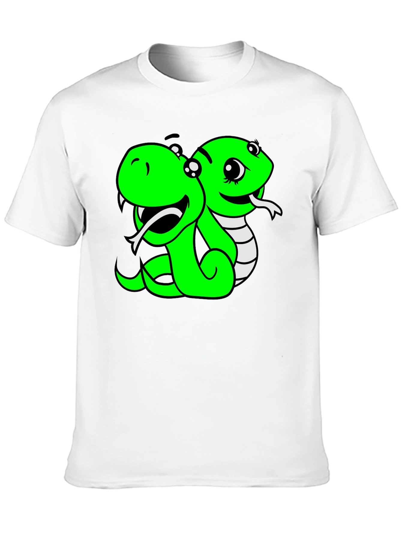 Cartoon Snake T-Shirt - Fun Snake Design