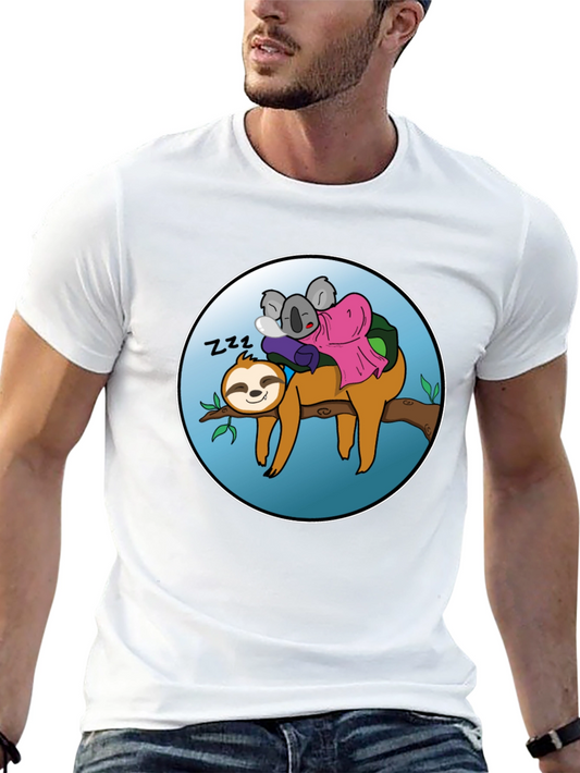 Sloth & Koala Nap Buddies Graphic T-Shirt
