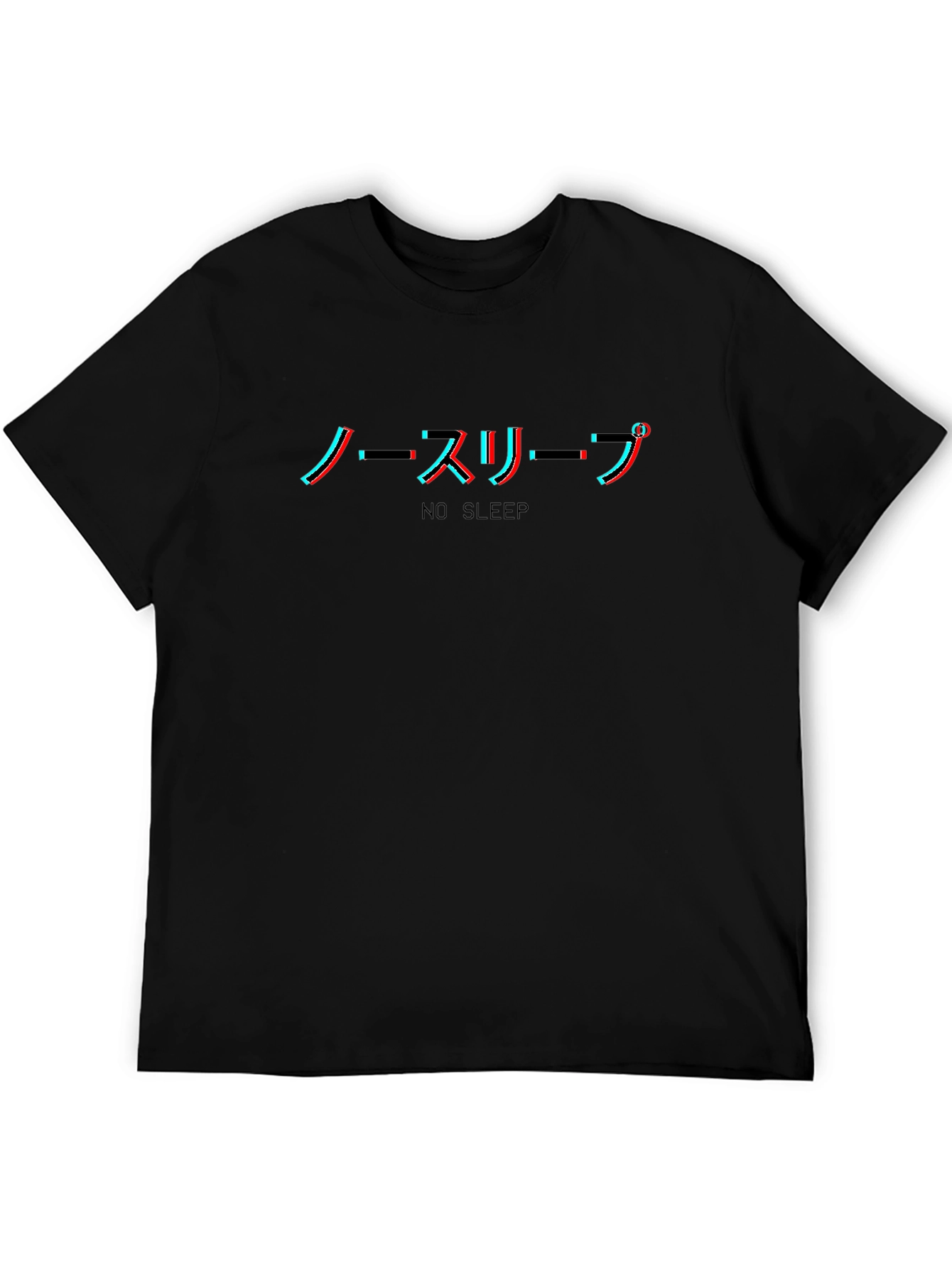 No Sleep Anime Glitchcore T-Shirt