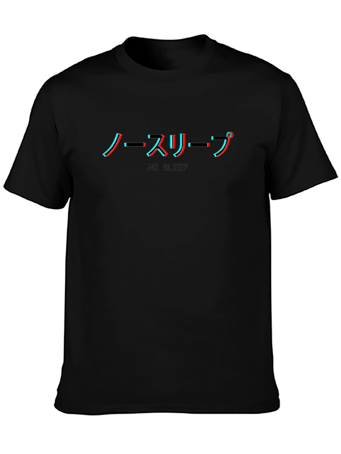 No Sleep Anime Glitchcore T-Shirt