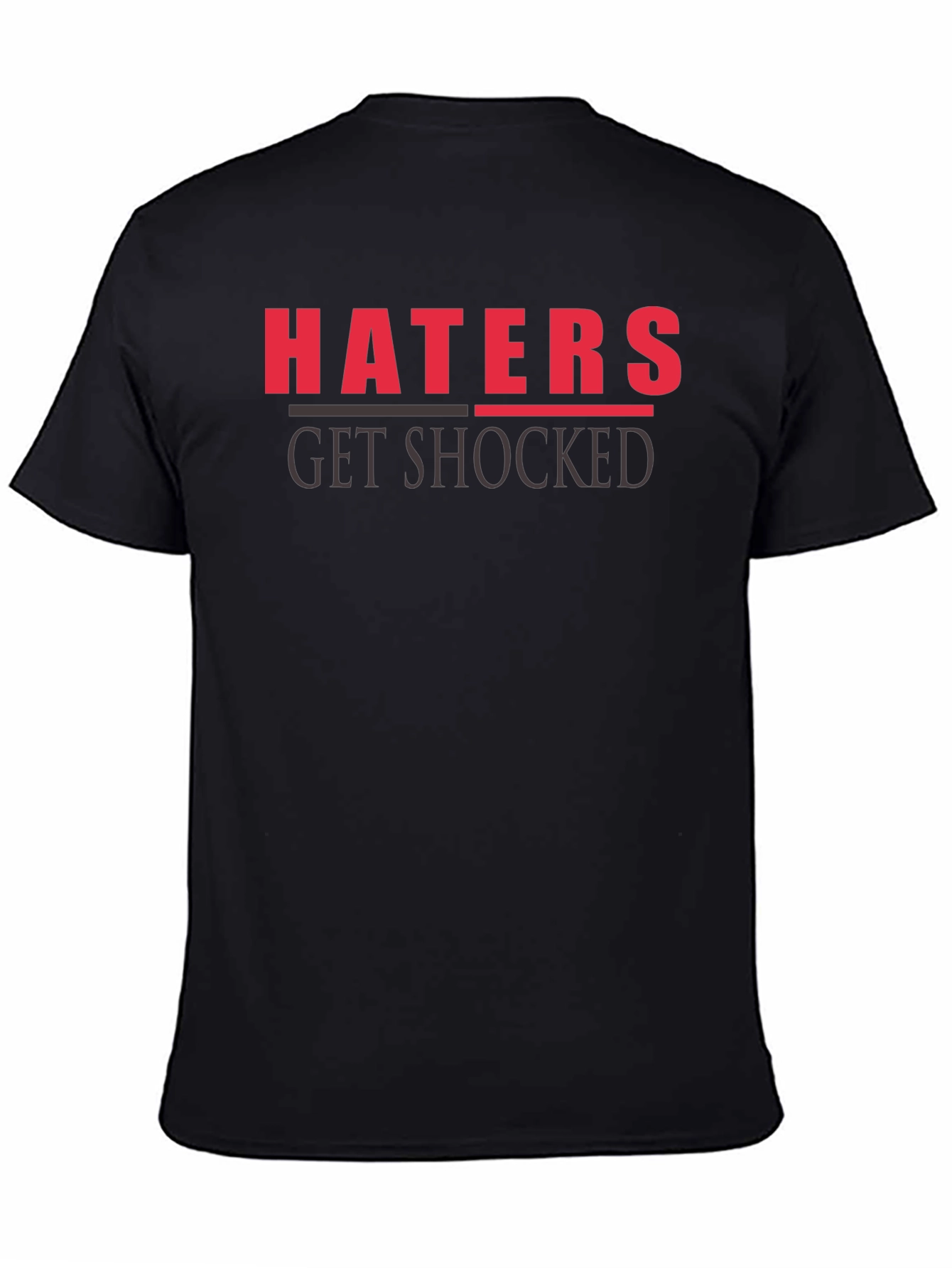 Haters Get Shocked Graphic Tee - Black