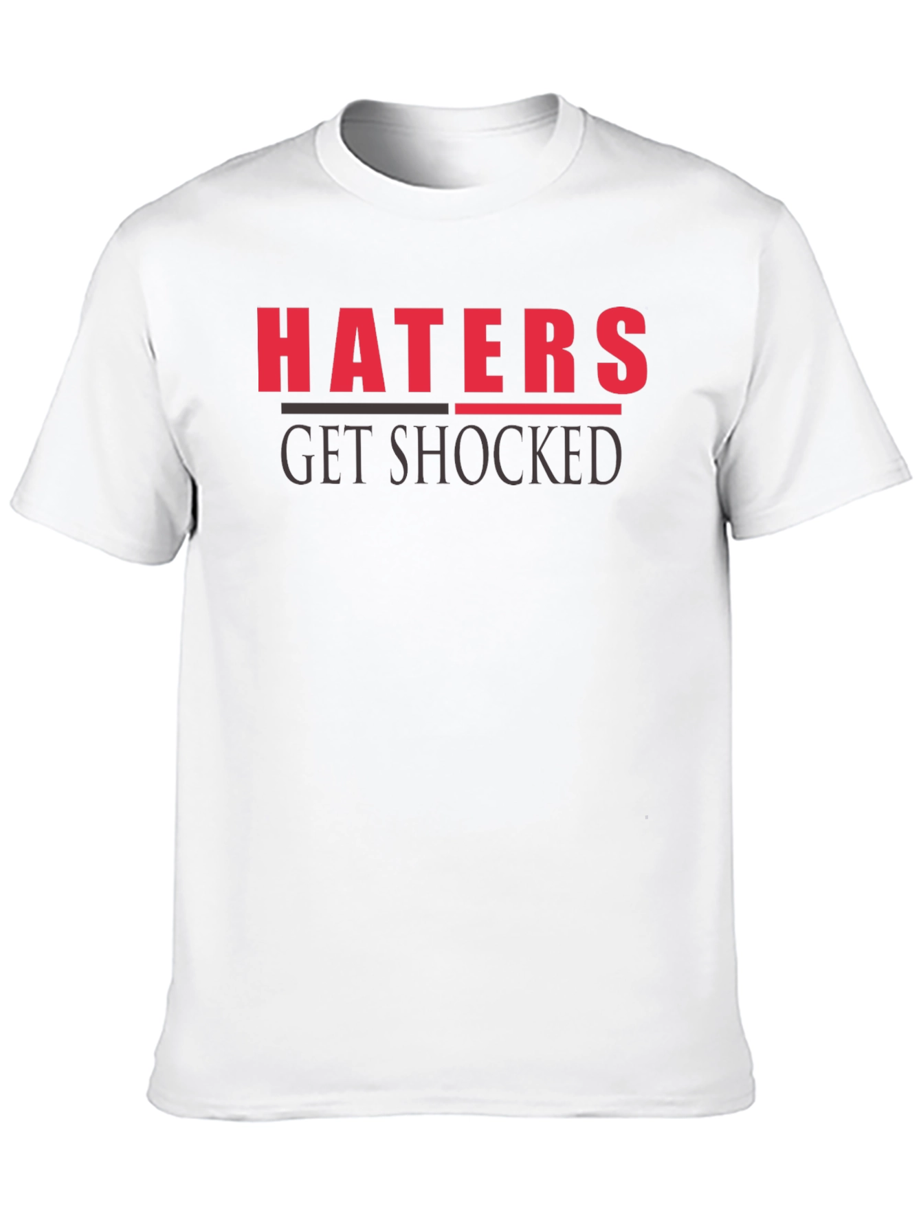 Haters Get Shocked Graphic Tee - Black