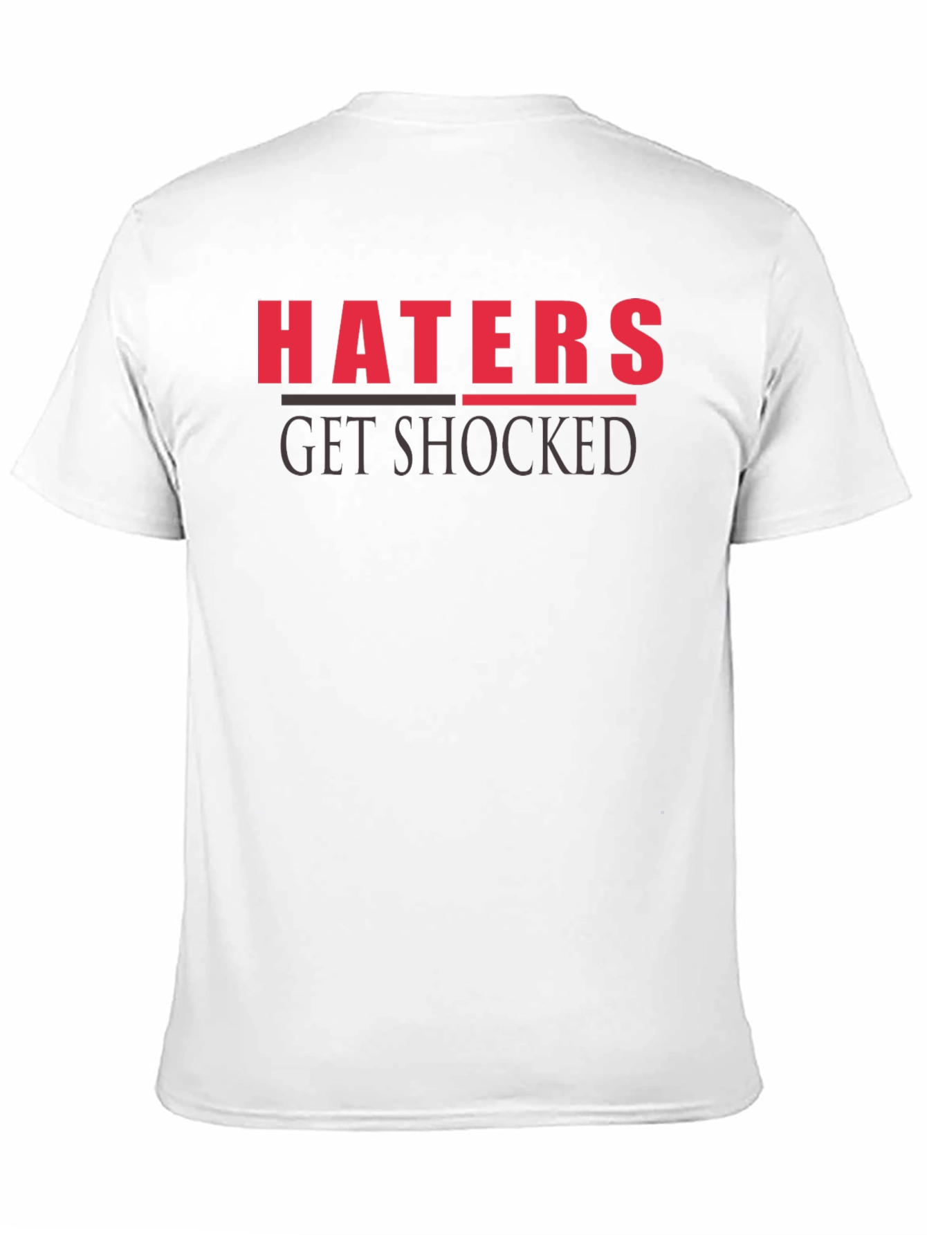 Haters Get Shocked Graphic Tee - Black