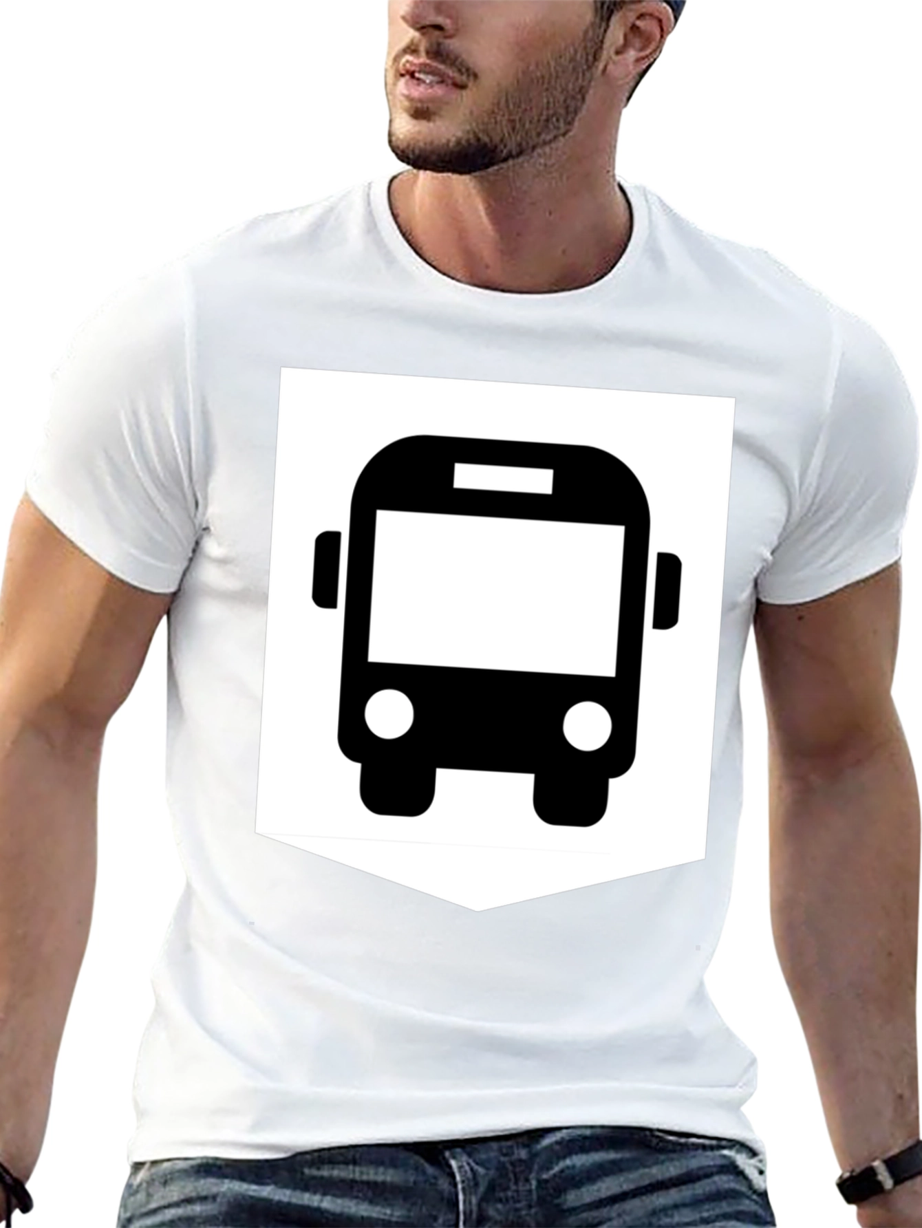Bus Graphic Tee - Urban Style Black T-Shirt