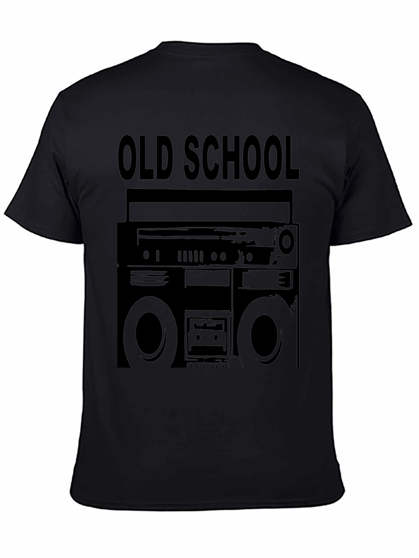 Old School Boombox Graphic Tee - Retro Style