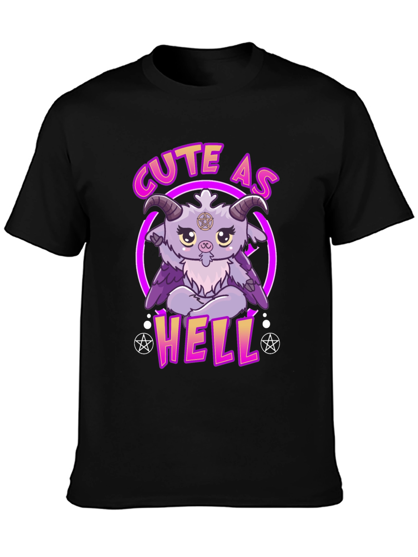 Cute As Hell Baphomet T-Shirt - Unique Graphic Tee