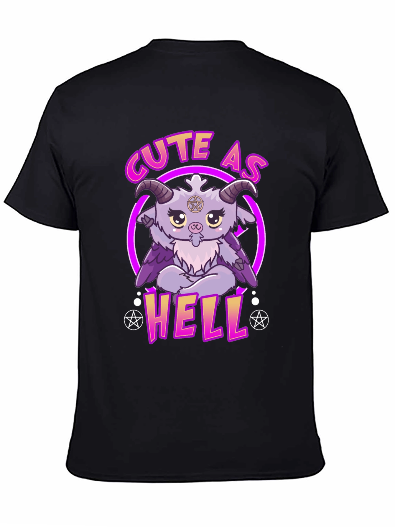 Cute As Hell Baphomet T-Shirt - Unique Graphic Tee