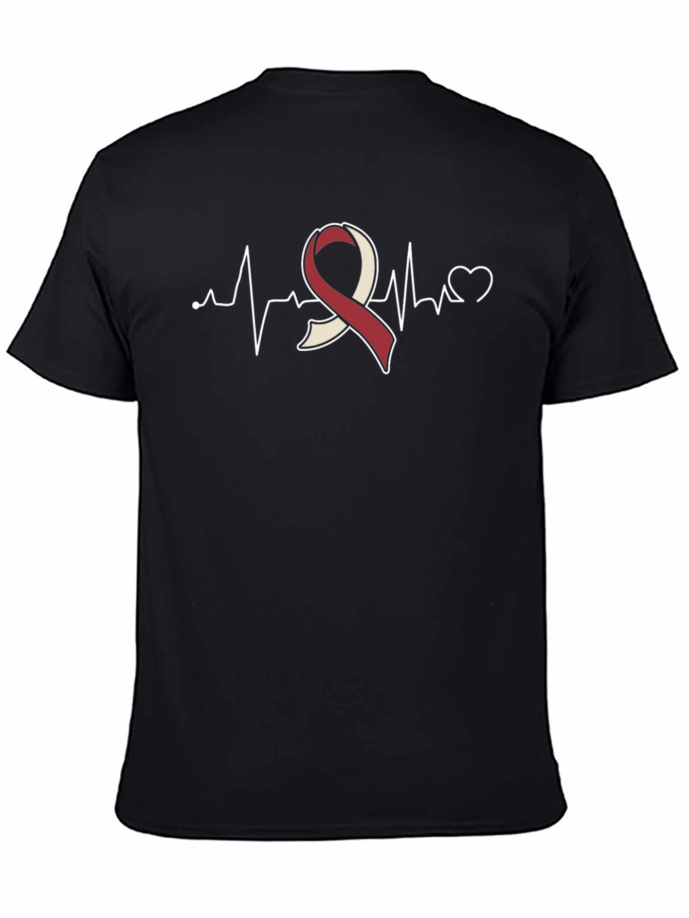 Awareness Ribbon Heartbeat T-Shirt