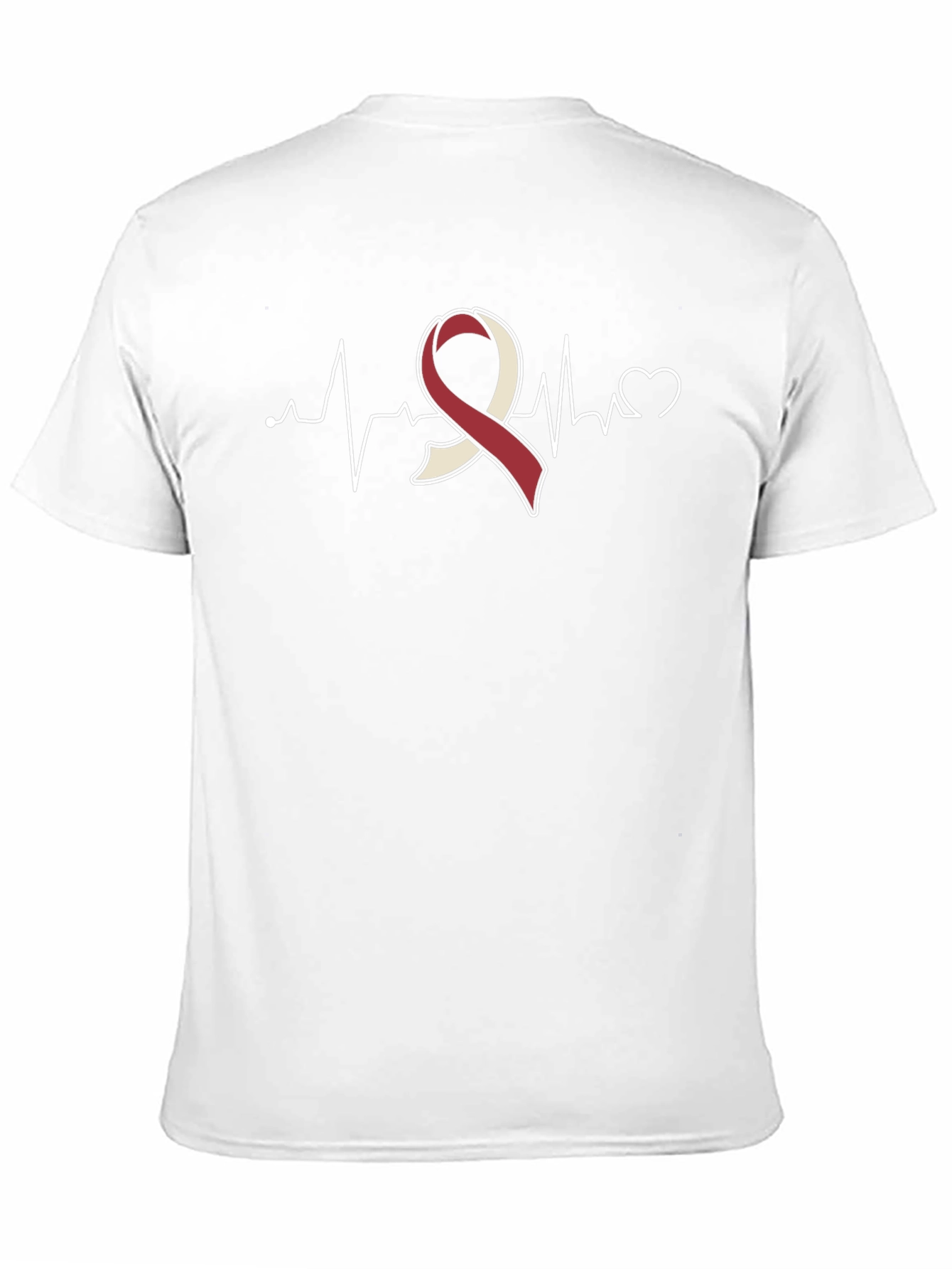 Awareness Ribbon Heartbeat T-Shirt