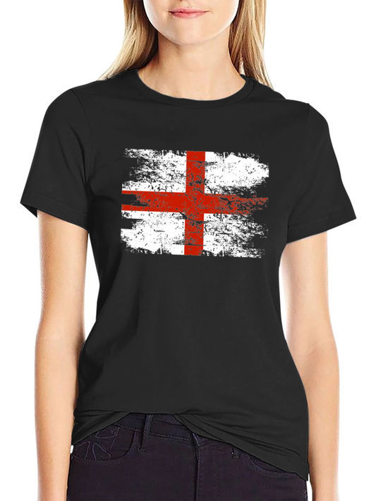 England Flag T-Shirt - Distressed Graphic Tee