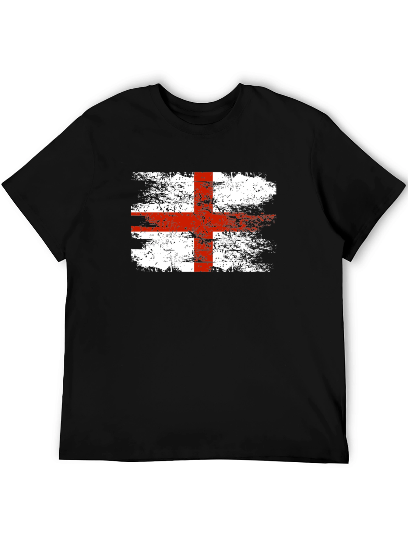 England Flag T-Shirt - Distressed Graphic Tee