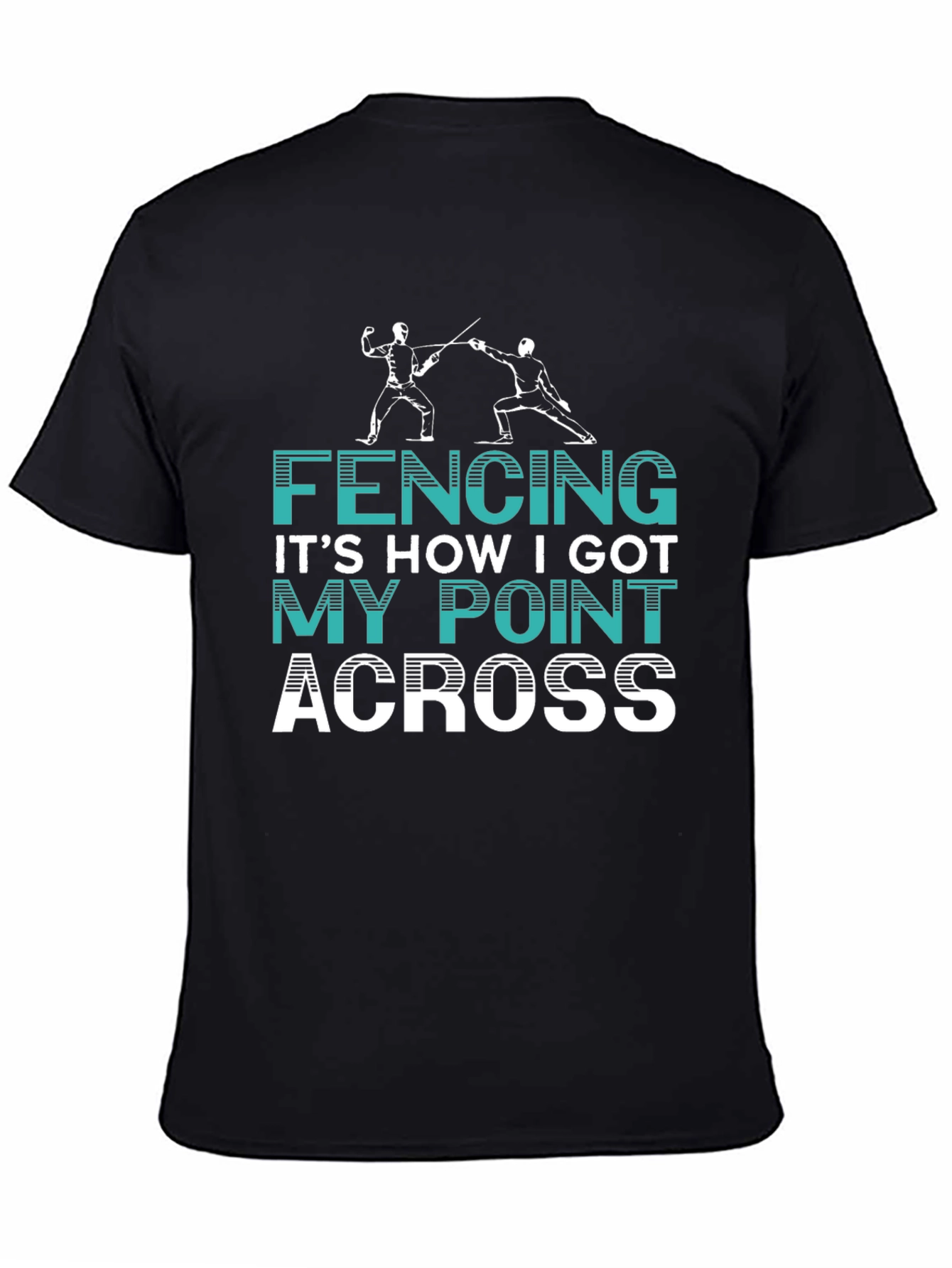 Fencing Point Across Graphic Tee