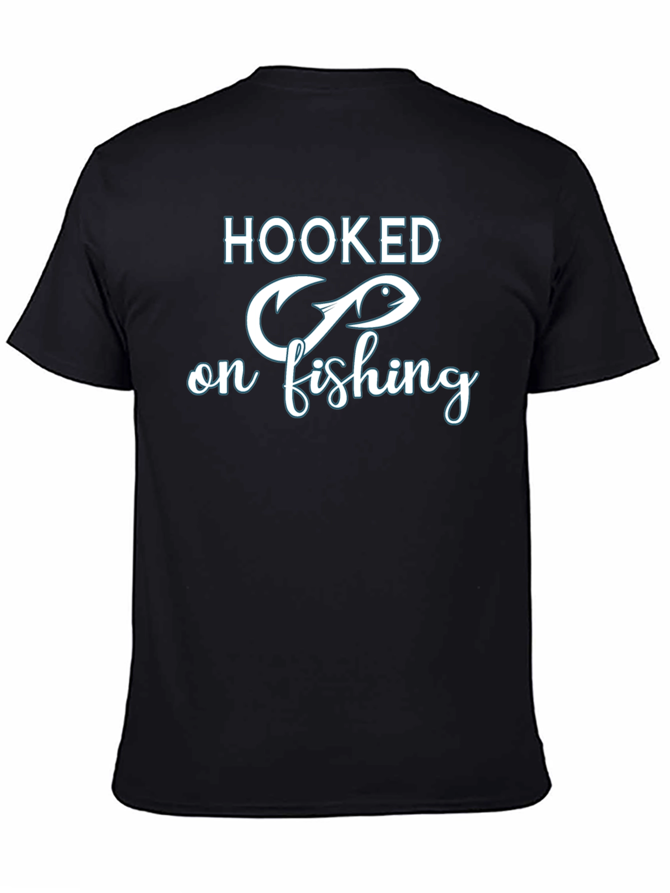 Hooked On Fishing Graphic T-Shirt - Fisherman Tee