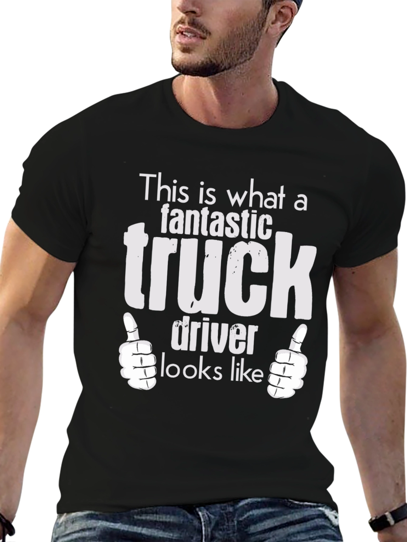 Fantastic Truck Driver T-Shirt - Black