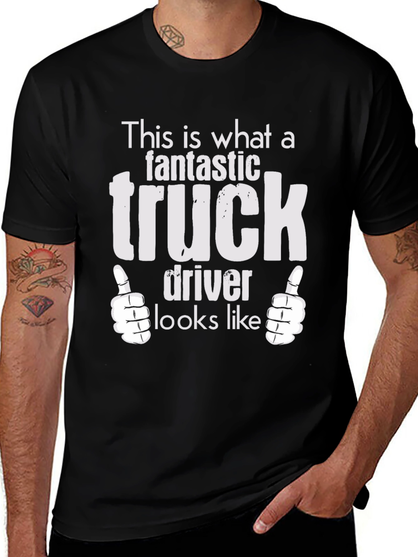 Fantastic Truck Driver T-Shirt - Black