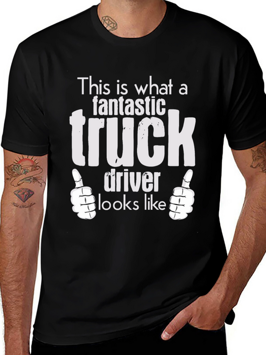 Fantastic Truck Driver T-Shirt - Black