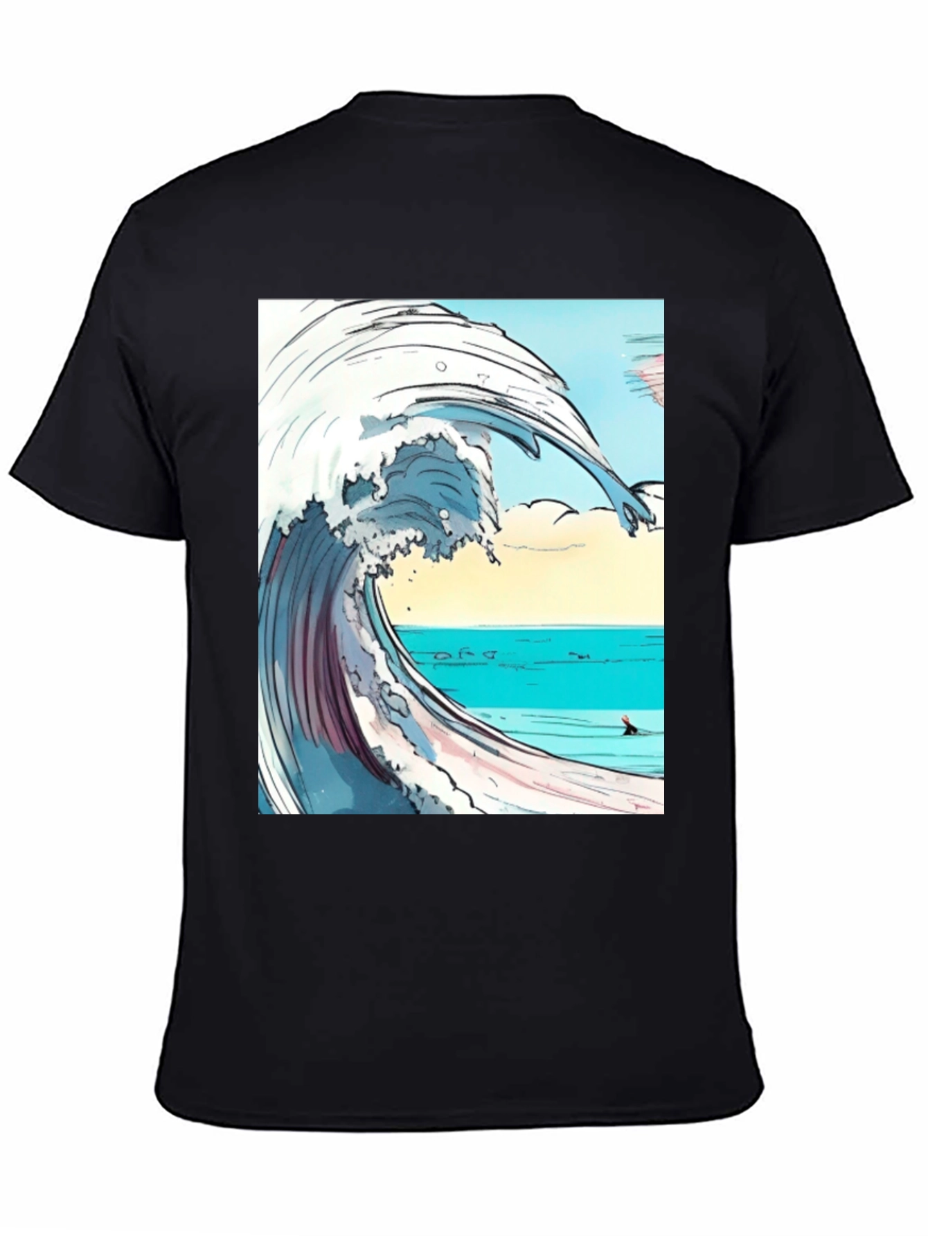 Wave Graphic Print Tee