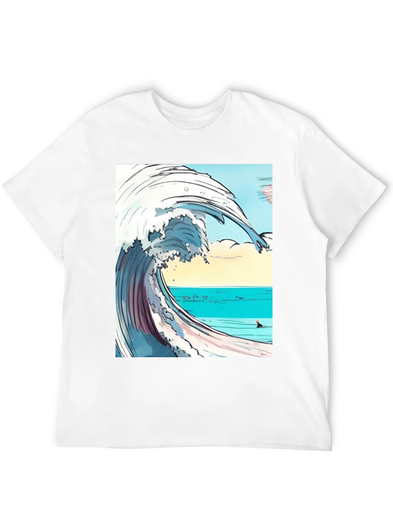 Wave Graphic Print Tee