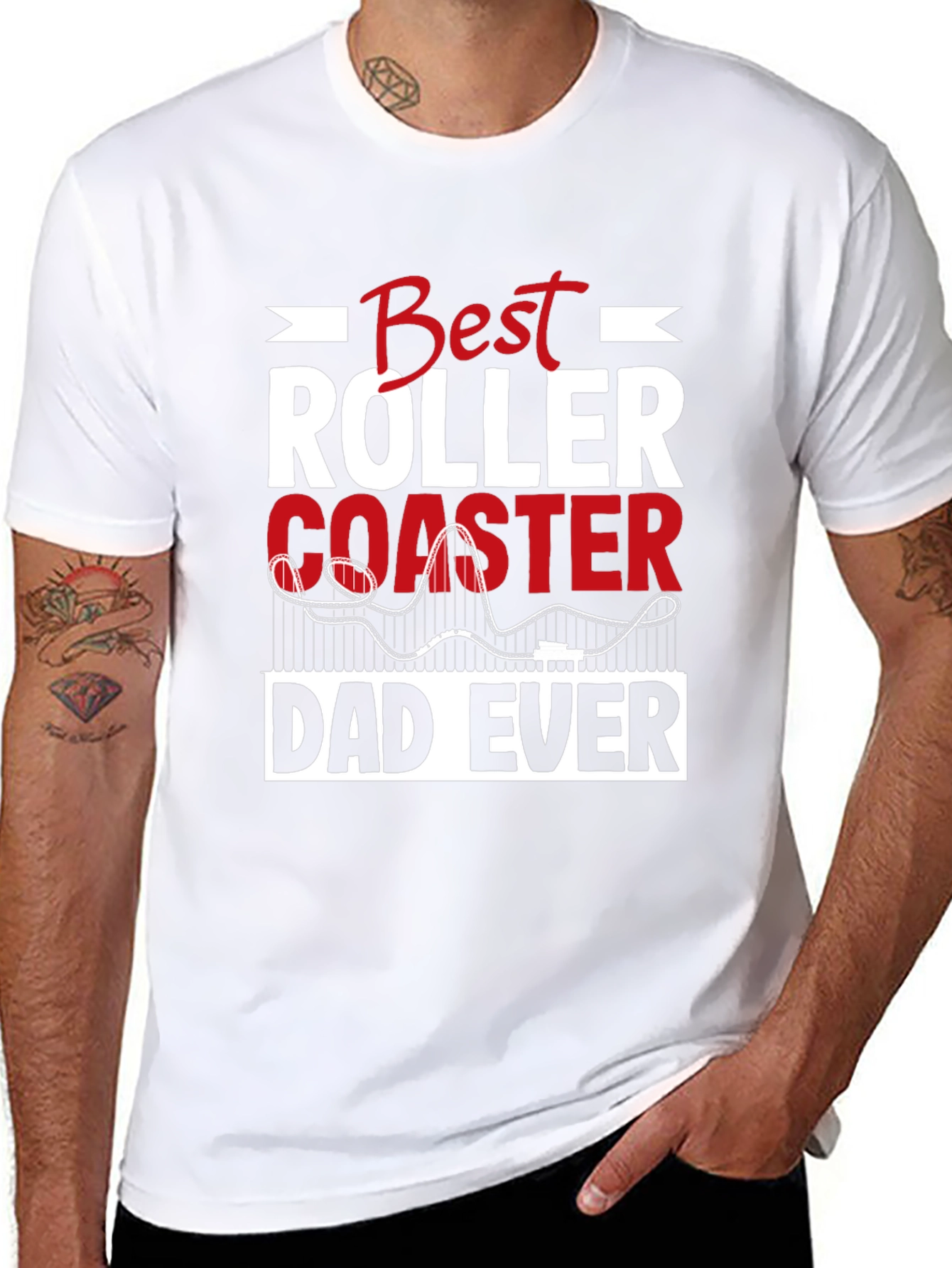 Best Roller Coaster Dad Ever T-Shirt