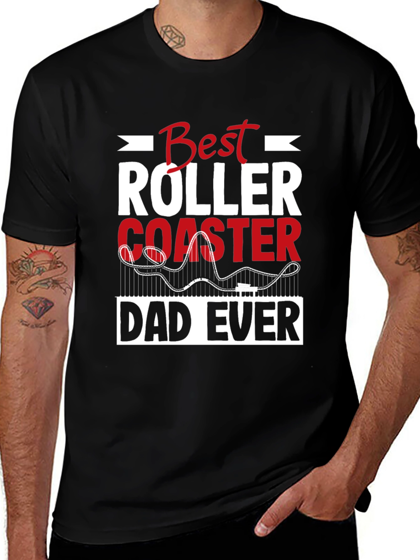Best Roller Coaster Dad Ever T-Shirt