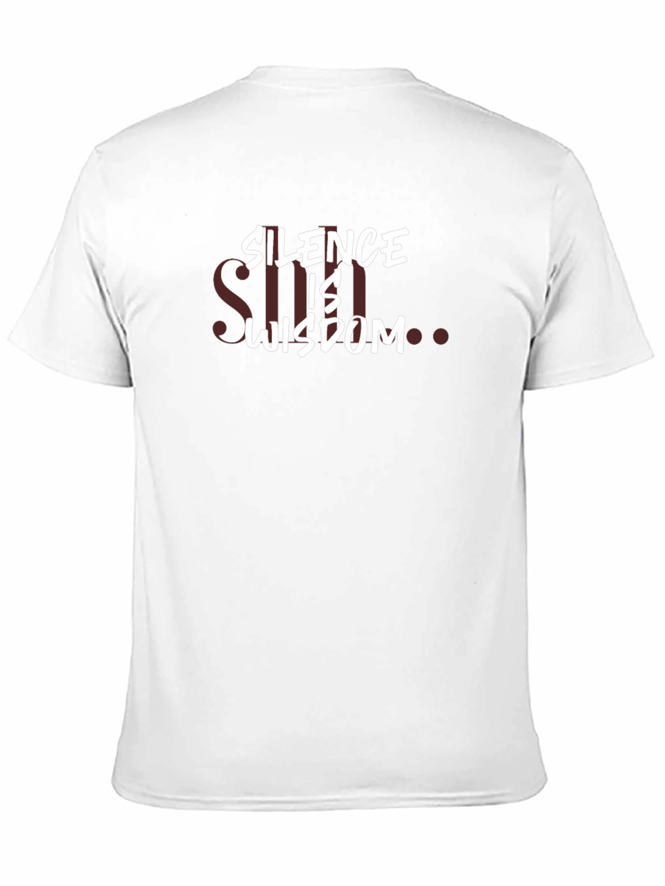 Silence is Wisdom Graphic Tee - Black Cotton T-Shirt