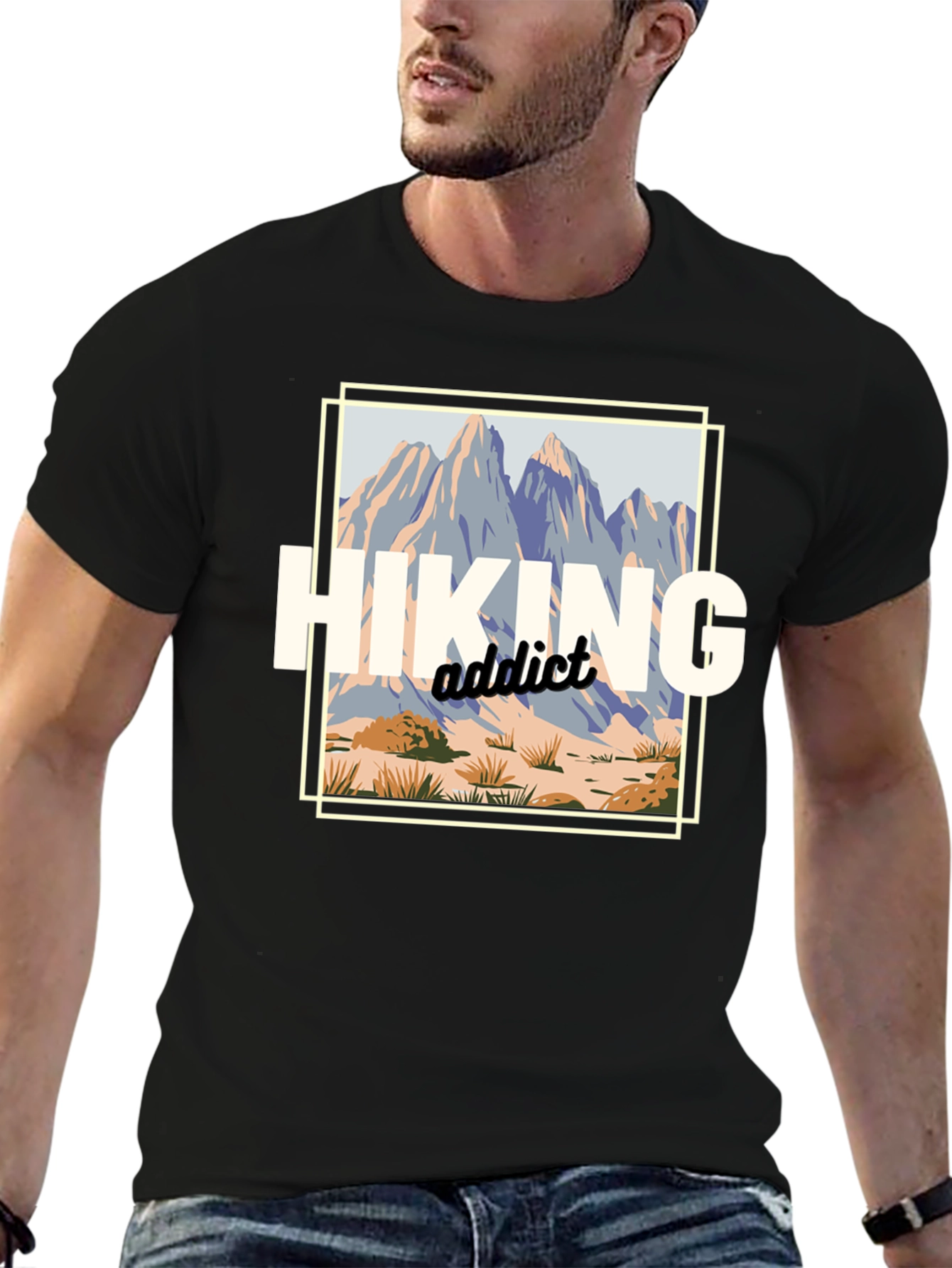 Hiking Addict Graphic T-Shirt - Outdoor Adventure Tee