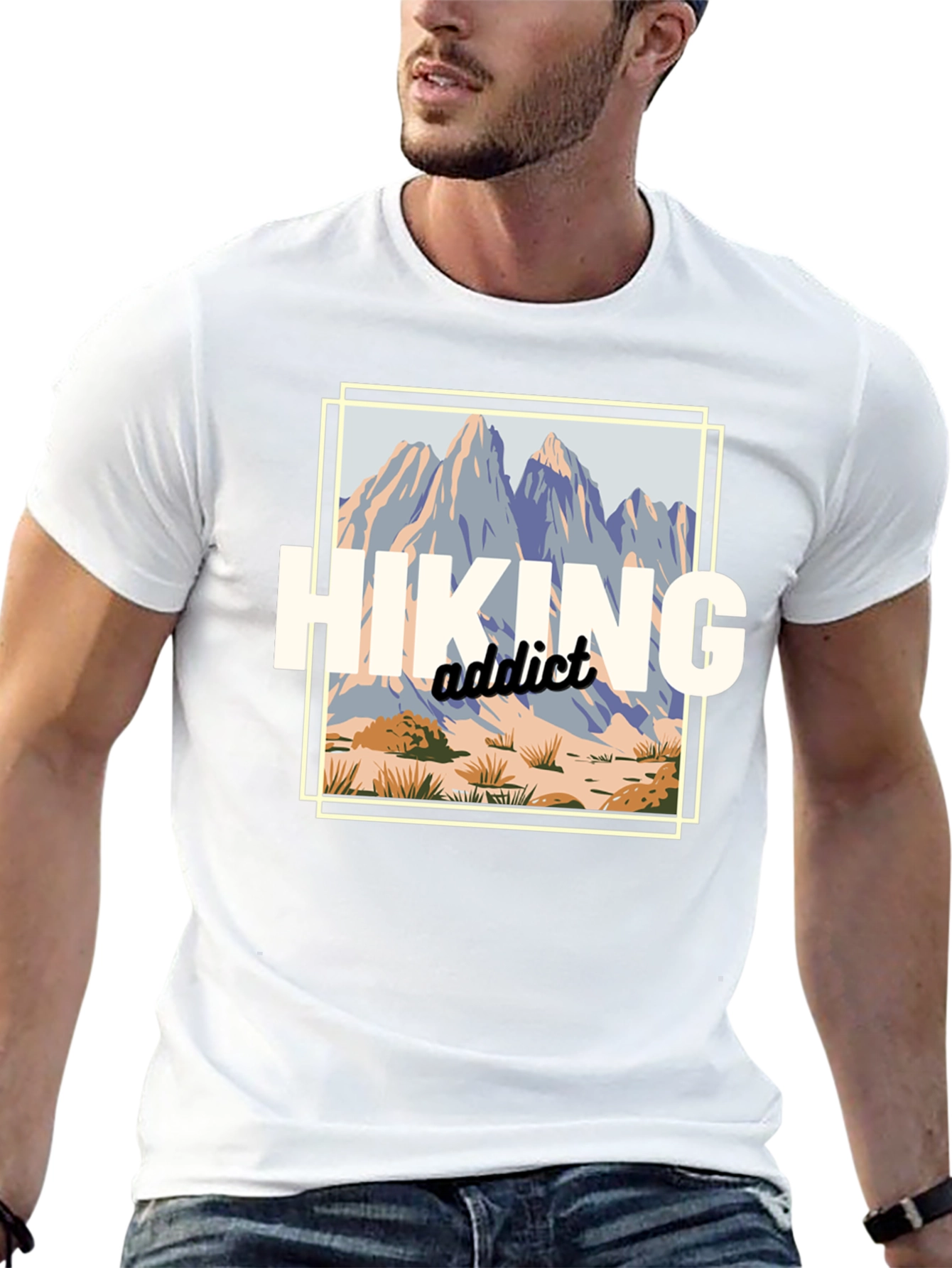 Hiking Addict Graphic T-Shirt - Outdoor Adventure Tee