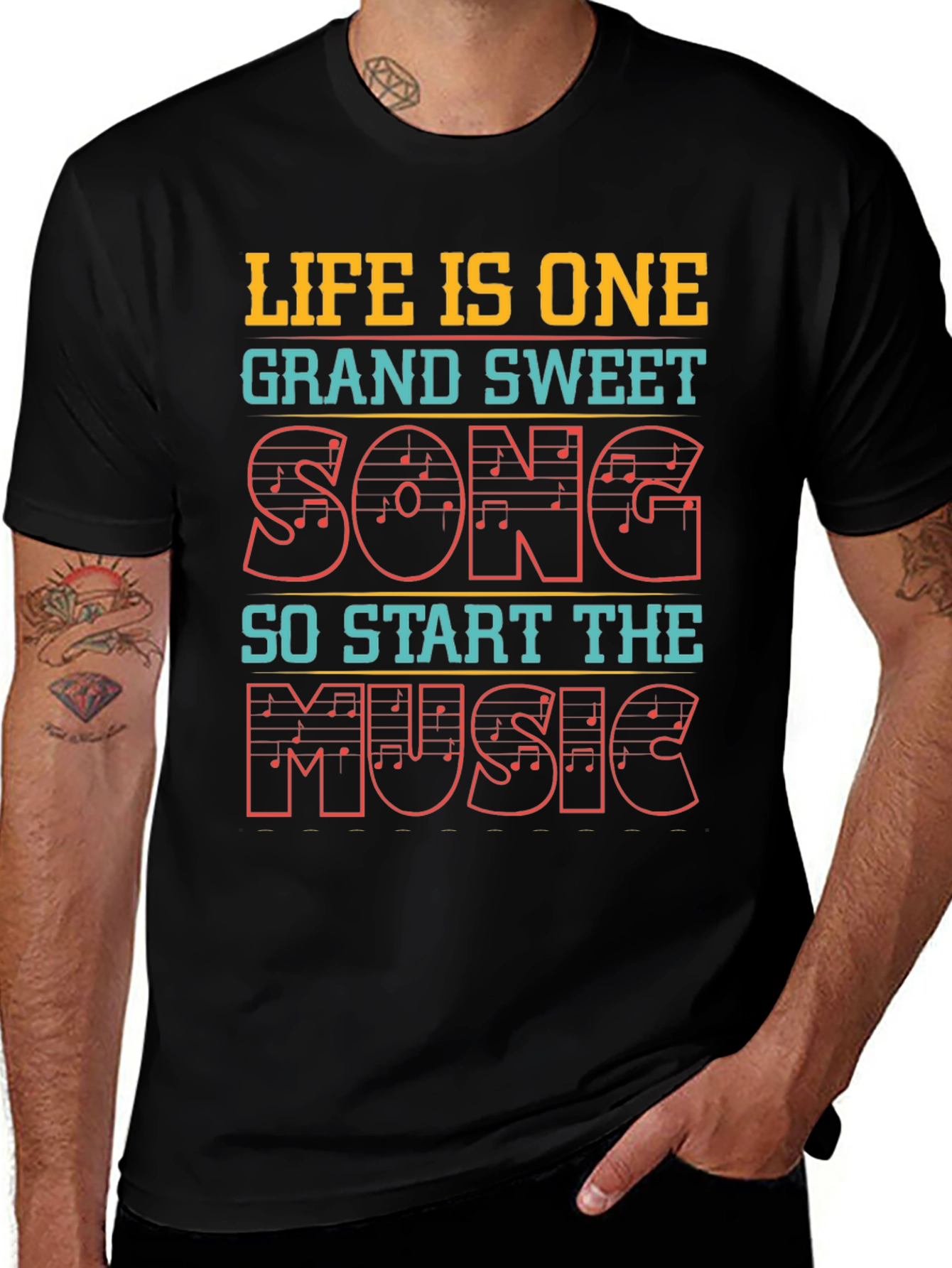 Life is One Grand Sweet Song Music Tee