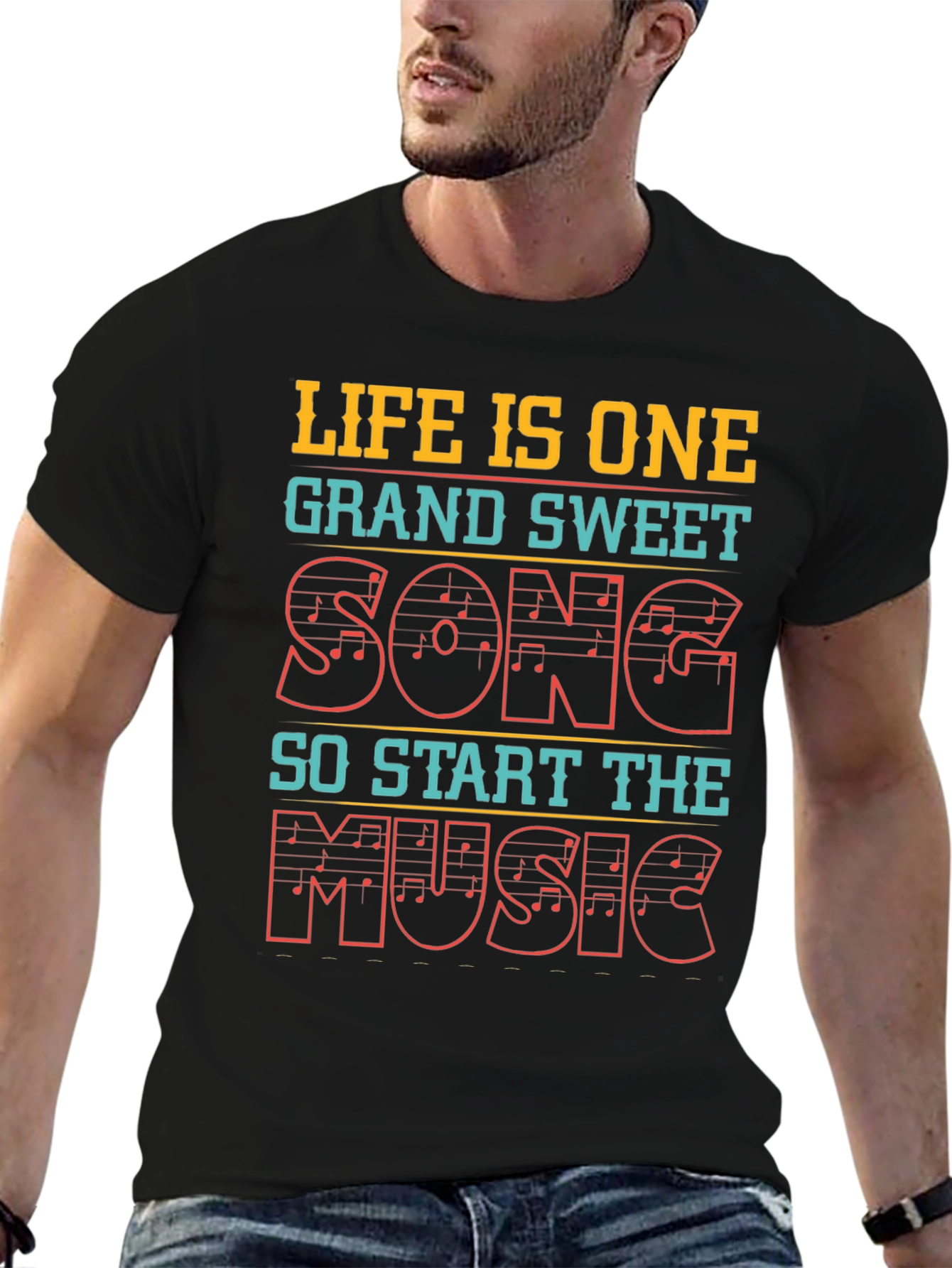 Life is One Grand Sweet Song Music Tee