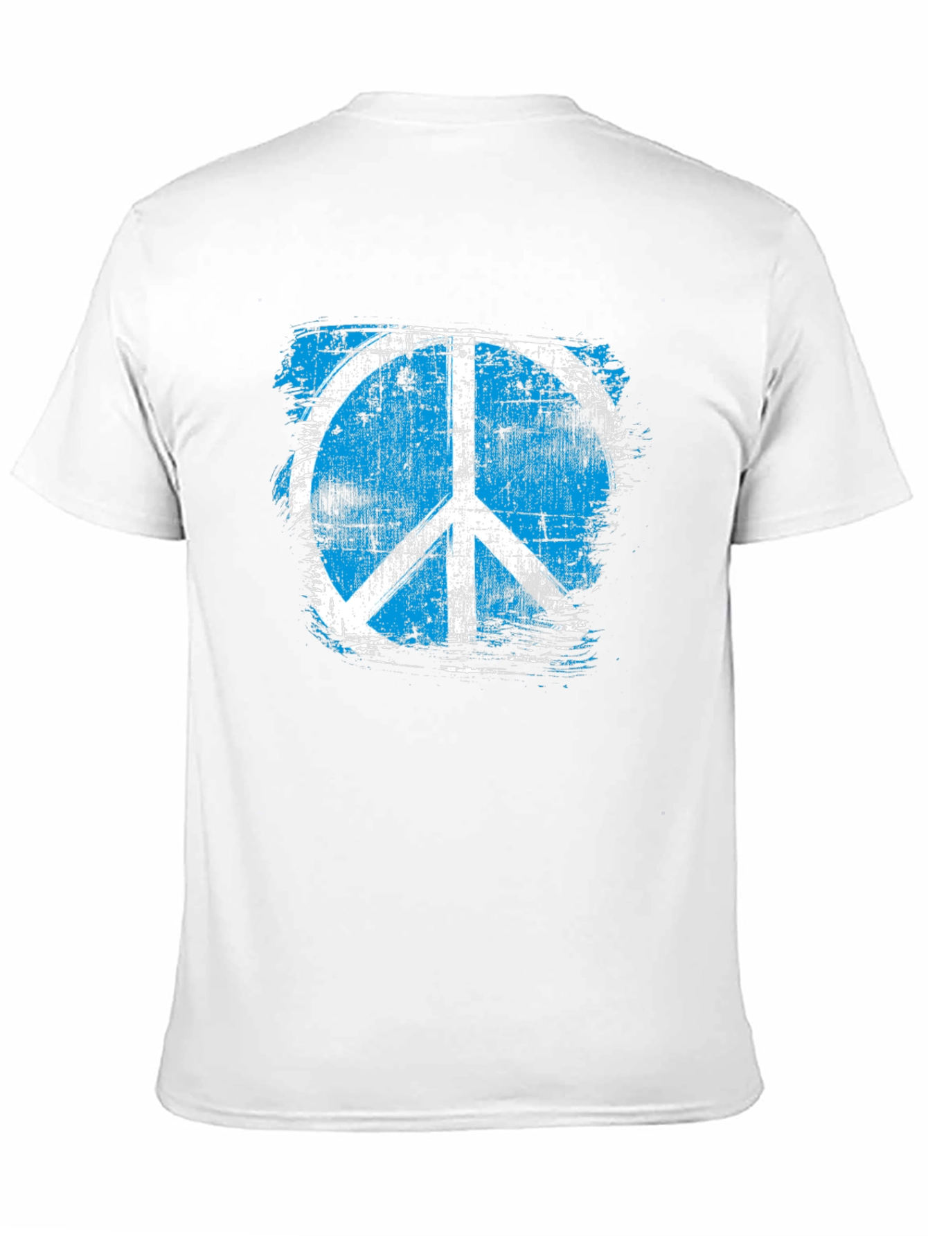 Distressed Peace Sign Graphic T-Shirt