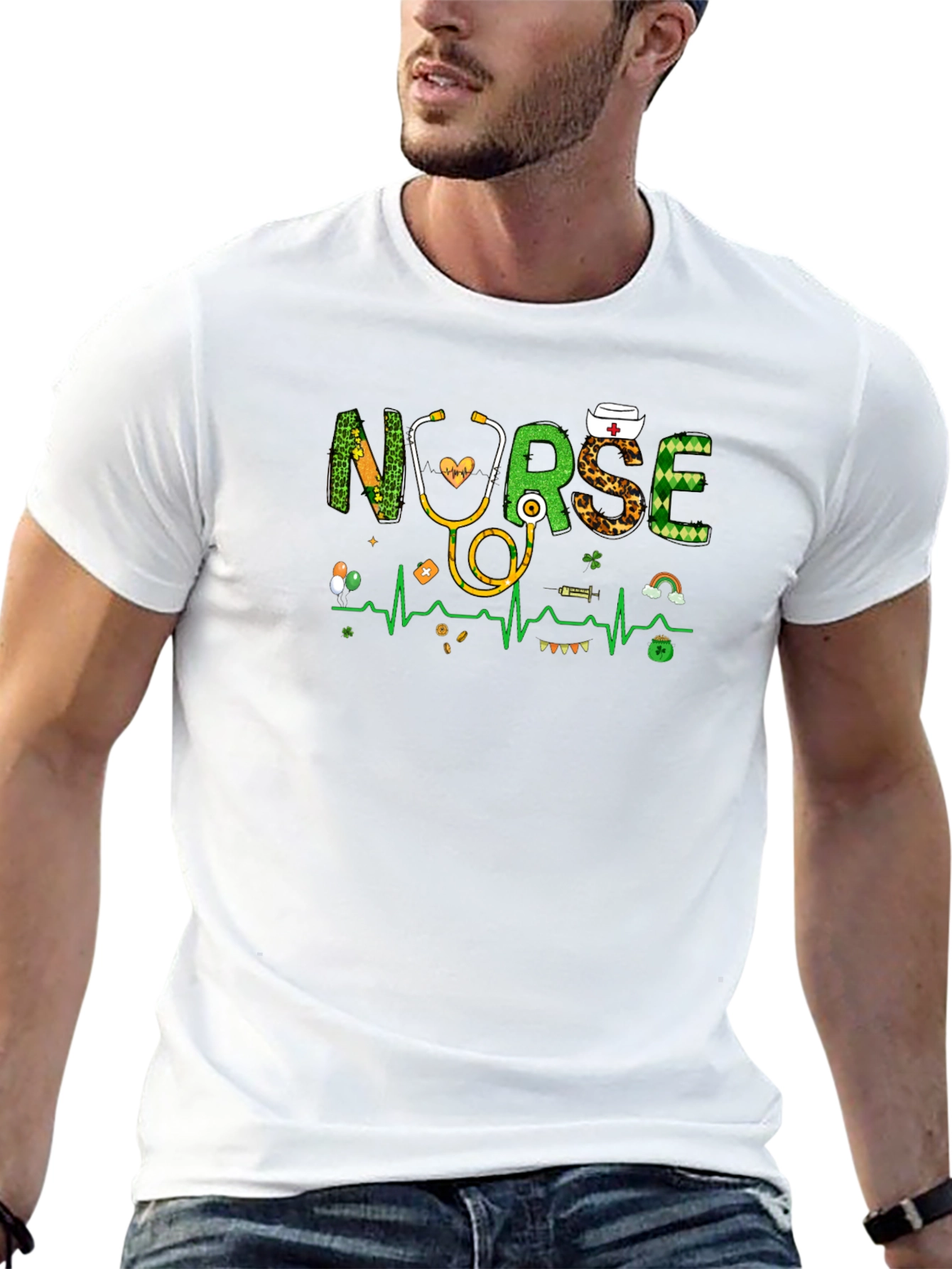 St. Patricks Day Nurse Graphic Tee