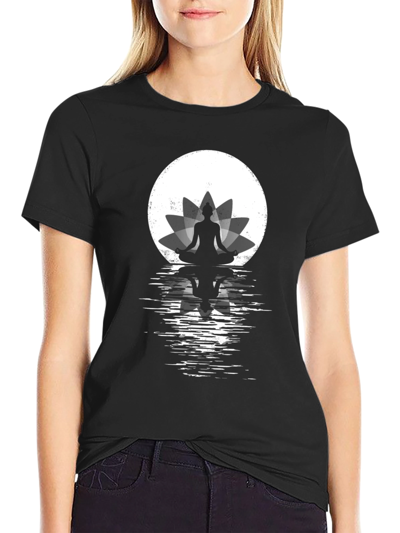 Lotus Meditation T-Shirt - Spiritual Zen Style