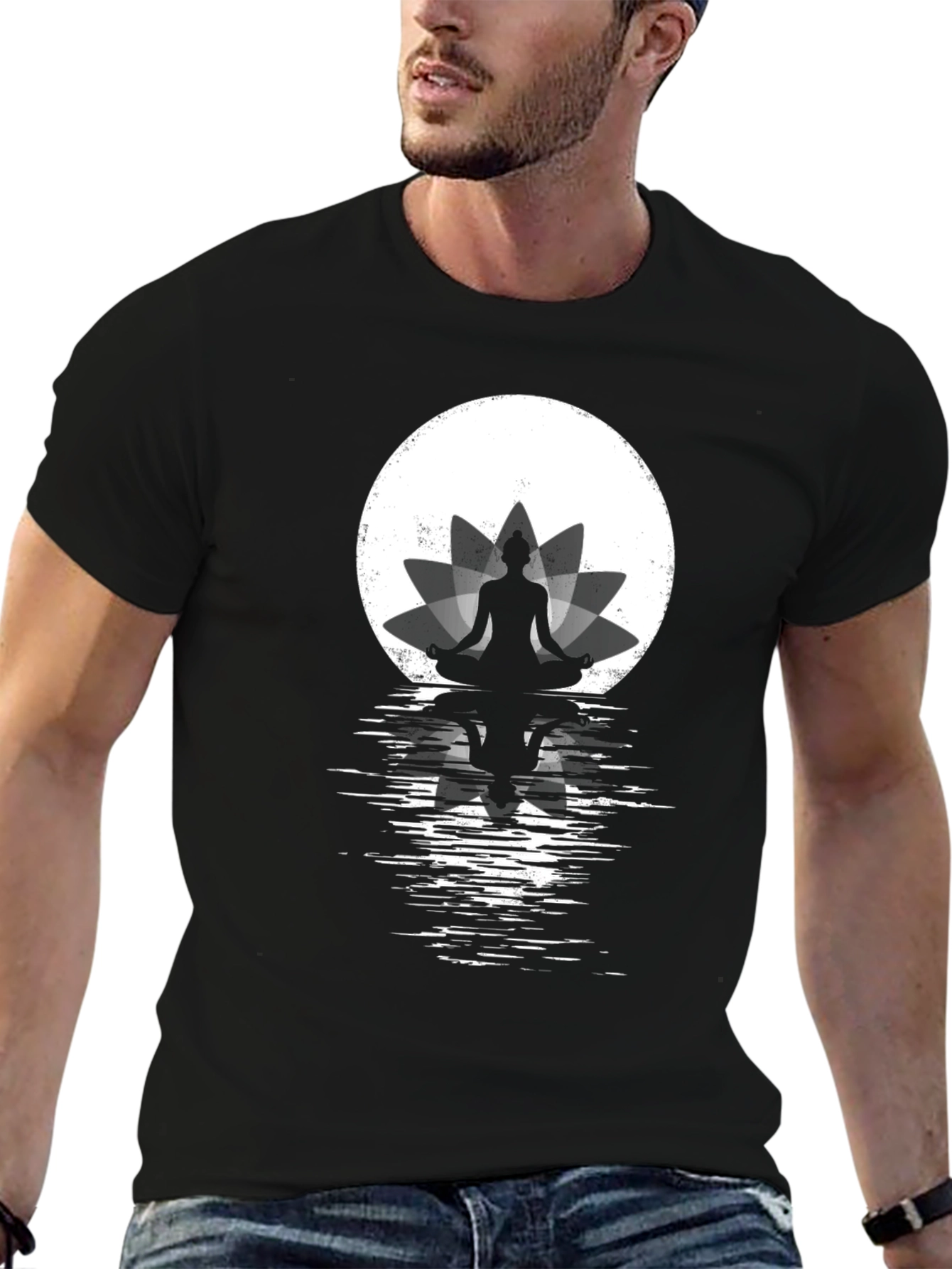 Lotus Meditation T-Shirt - Spiritual Zen Style