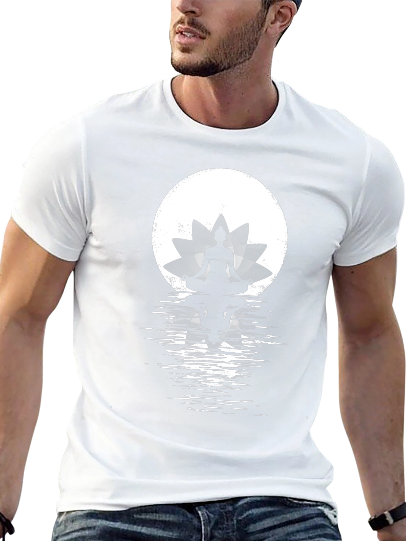 Lotus Meditation T-Shirt - Spiritual Zen Style