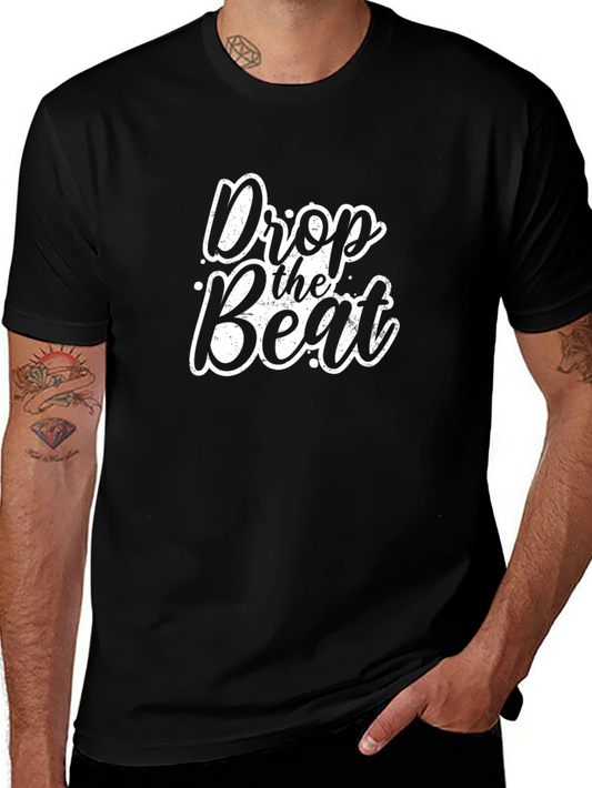 Drop the Beat Black Graphic Tee