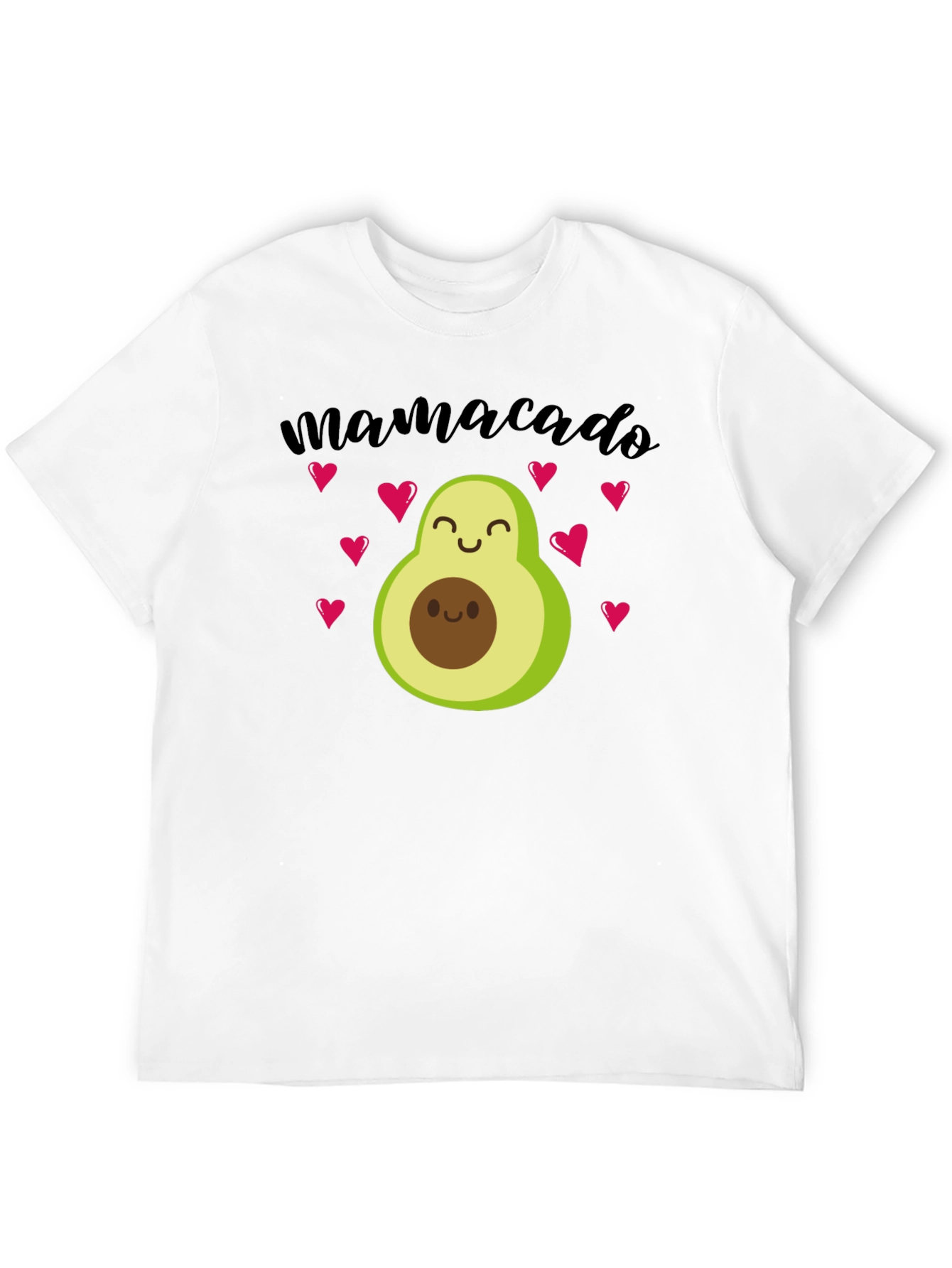 Mamacado Avocado Heart Graphic Tee - Black